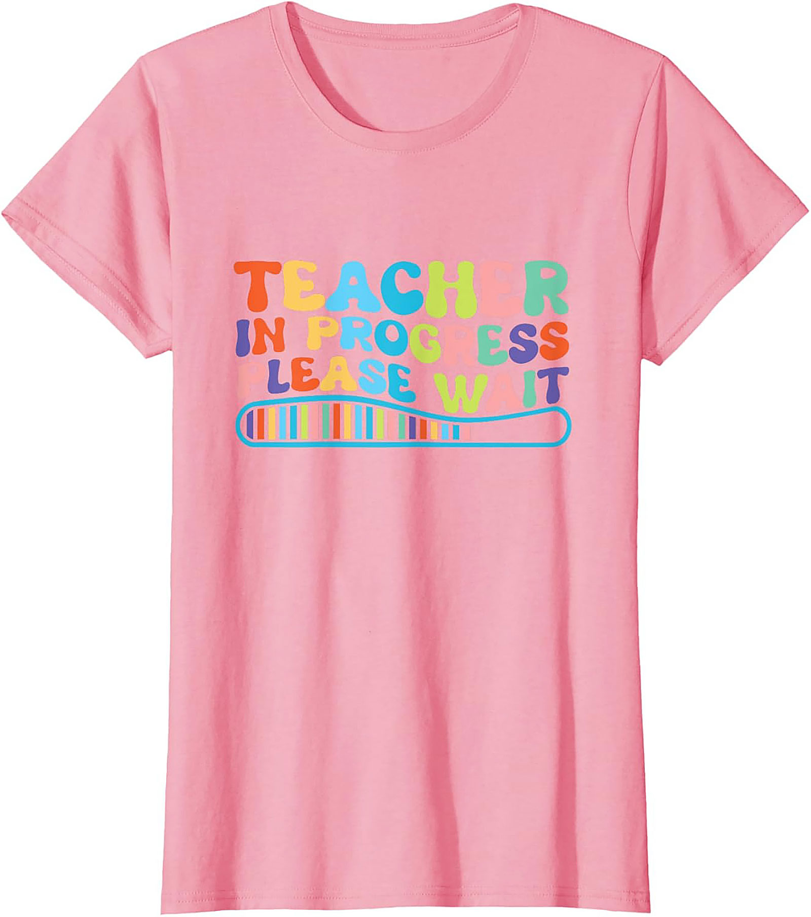 Funny Teacher In Progress T-shirt Groovy Graphic Tee