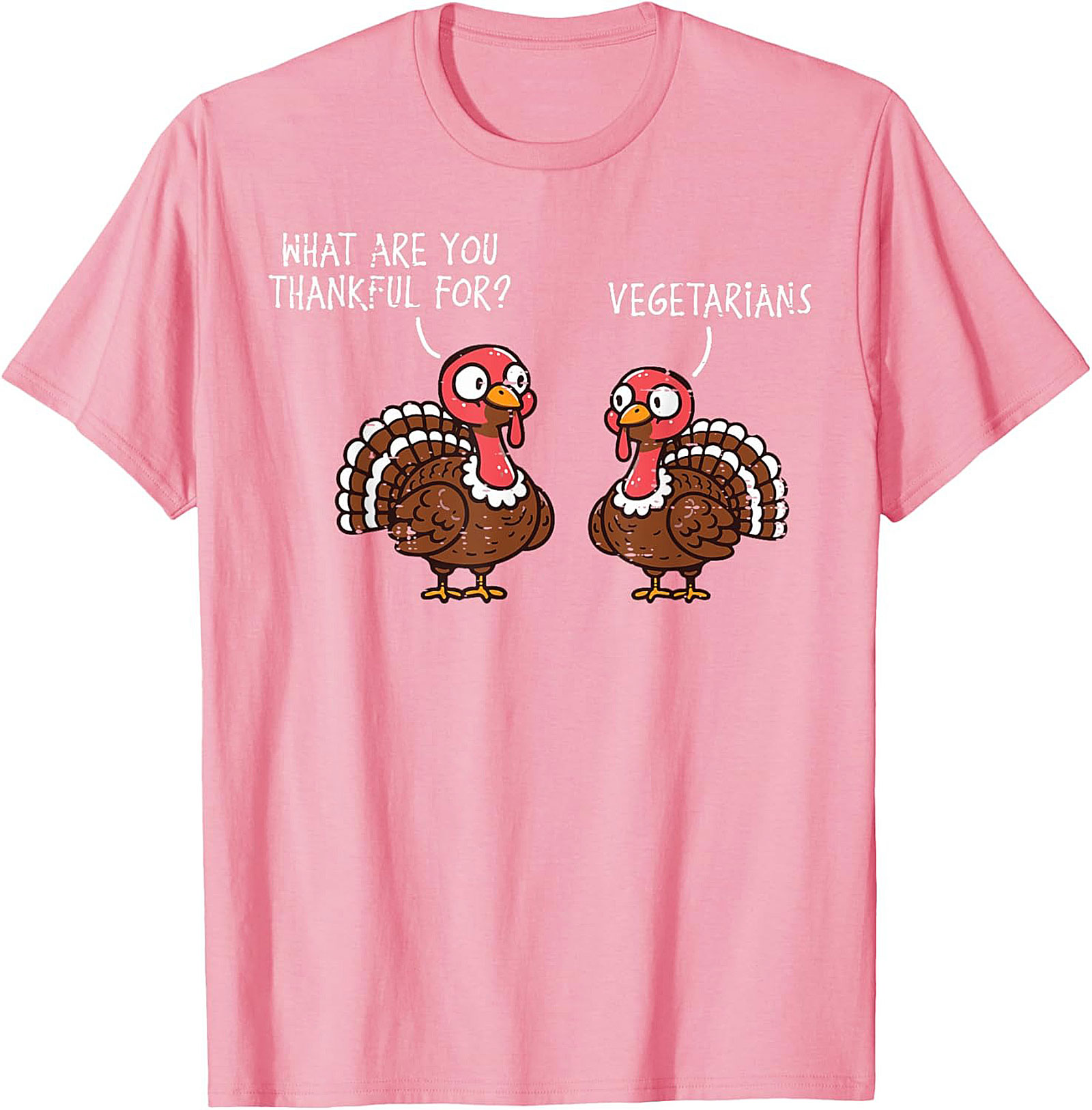 Funny Thanksgiving Turkey T-Shirt | Thankful For Vegetarians Tee