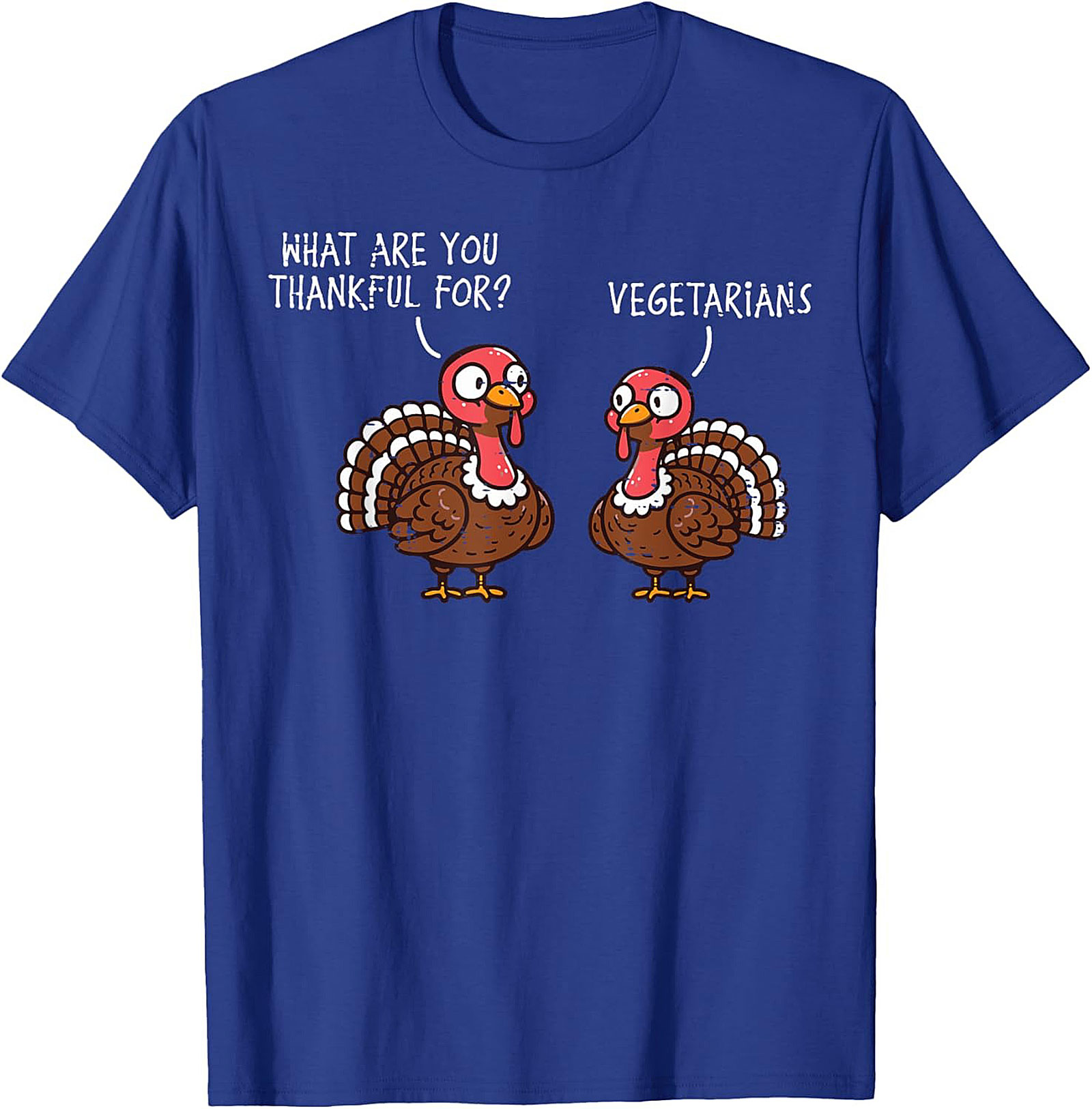 Funny Thanksgiving Turkey T-Shirt | Thankful For Vegetarians Tee