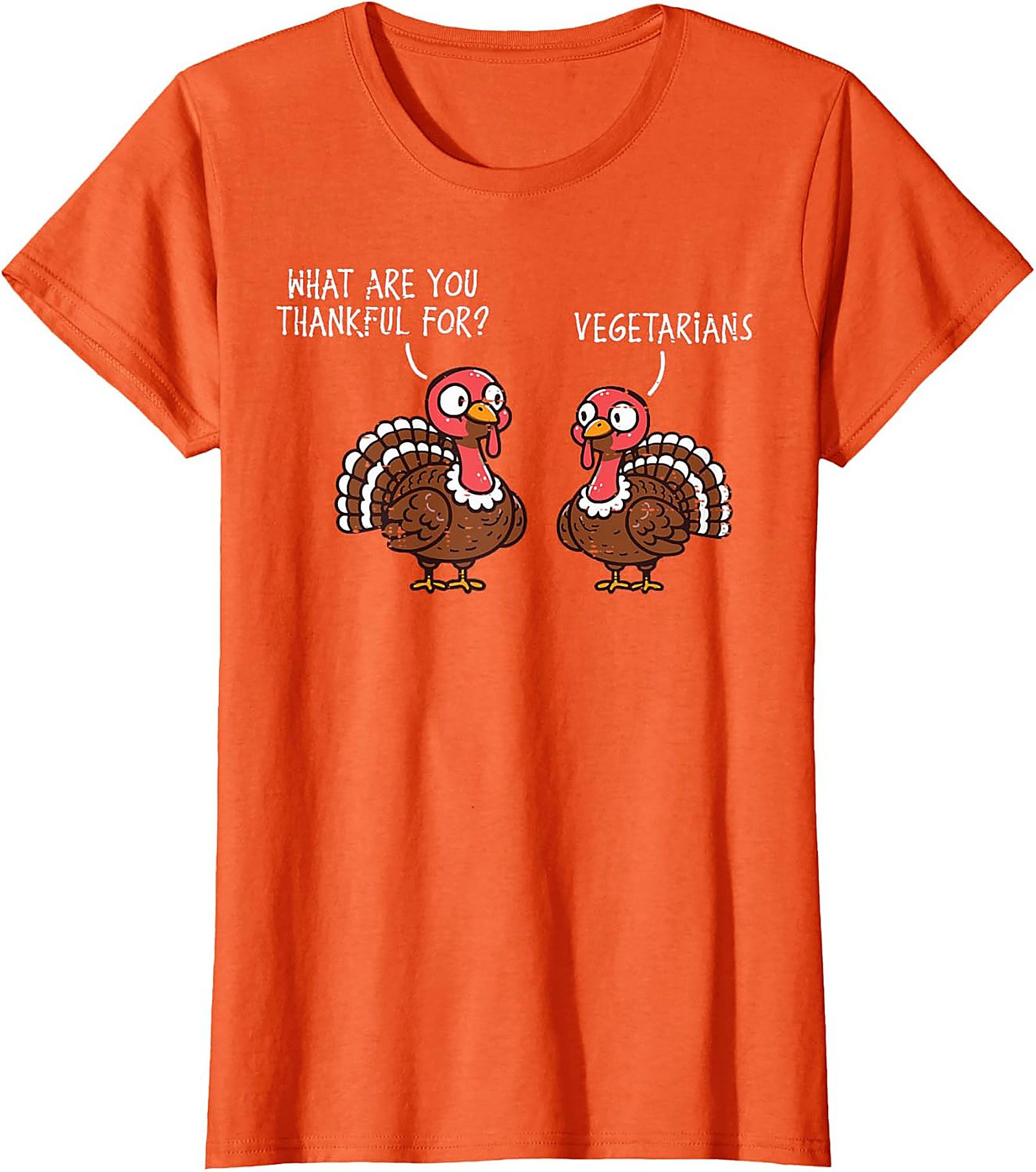 Funny Thanksgiving Turkey T-Shirt | Thankful For Vegetarians Tee