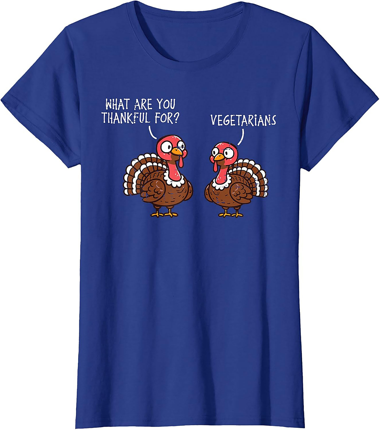 Funny Thanksgiving Turkey T-Shirt | Thankful For Vegetarians Tee