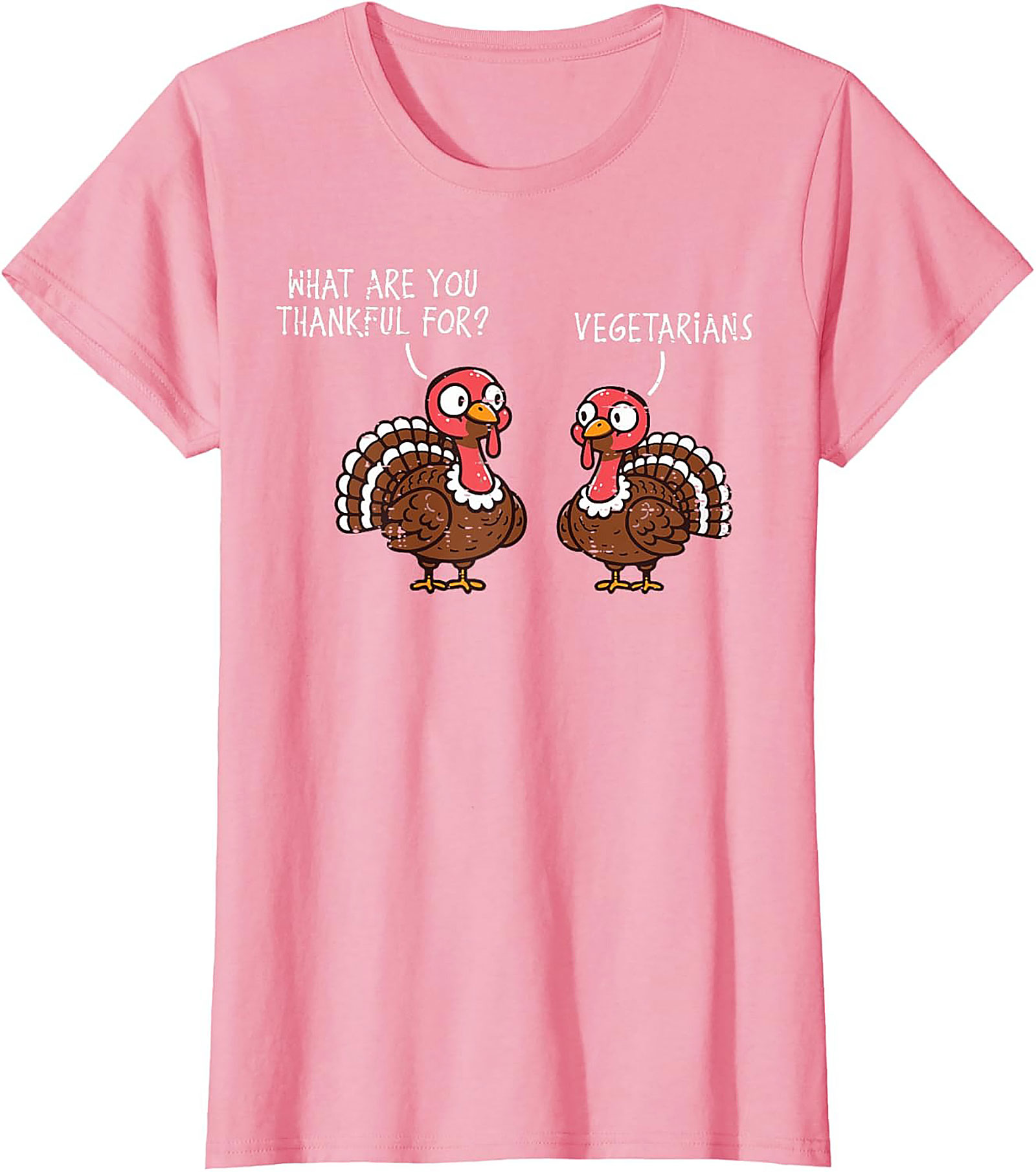Funny Thanksgiving Turkey T-Shirt | Thankful For Vegetarians Tee