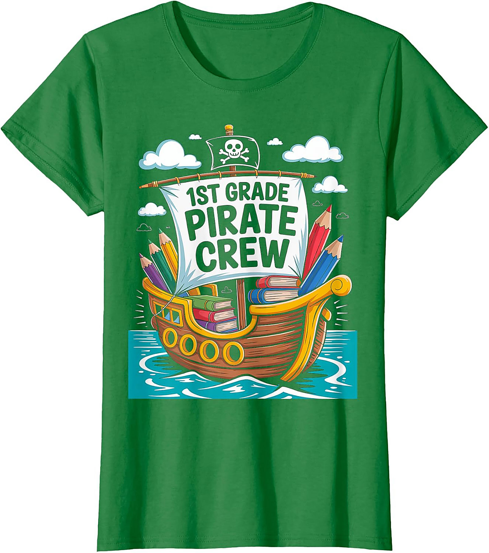 1st Grade Pirate Crew T-shirt | Back to School Teacher Tee