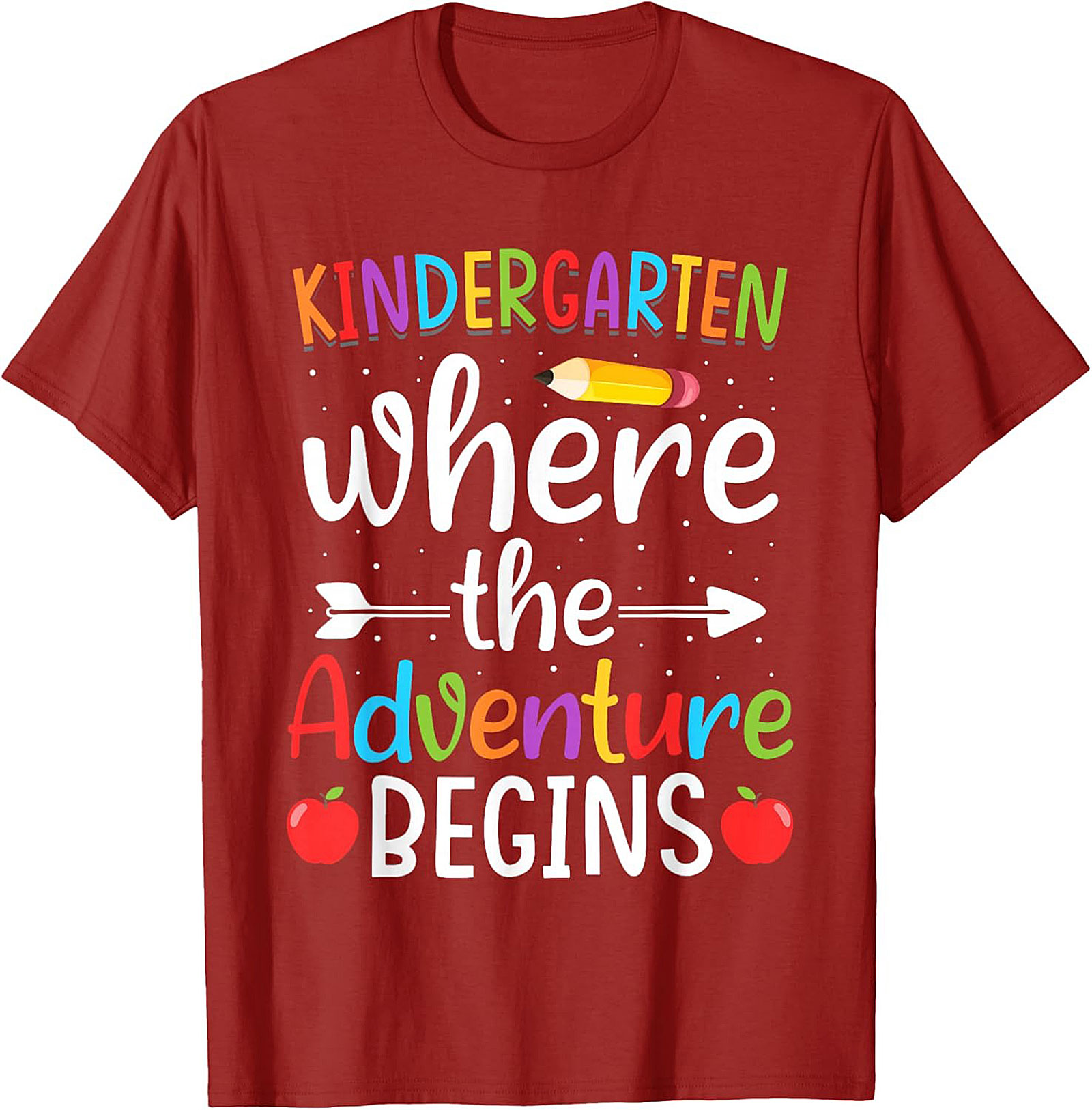 Kindergarten Adventure T-shirt Back to School Teacher Tee