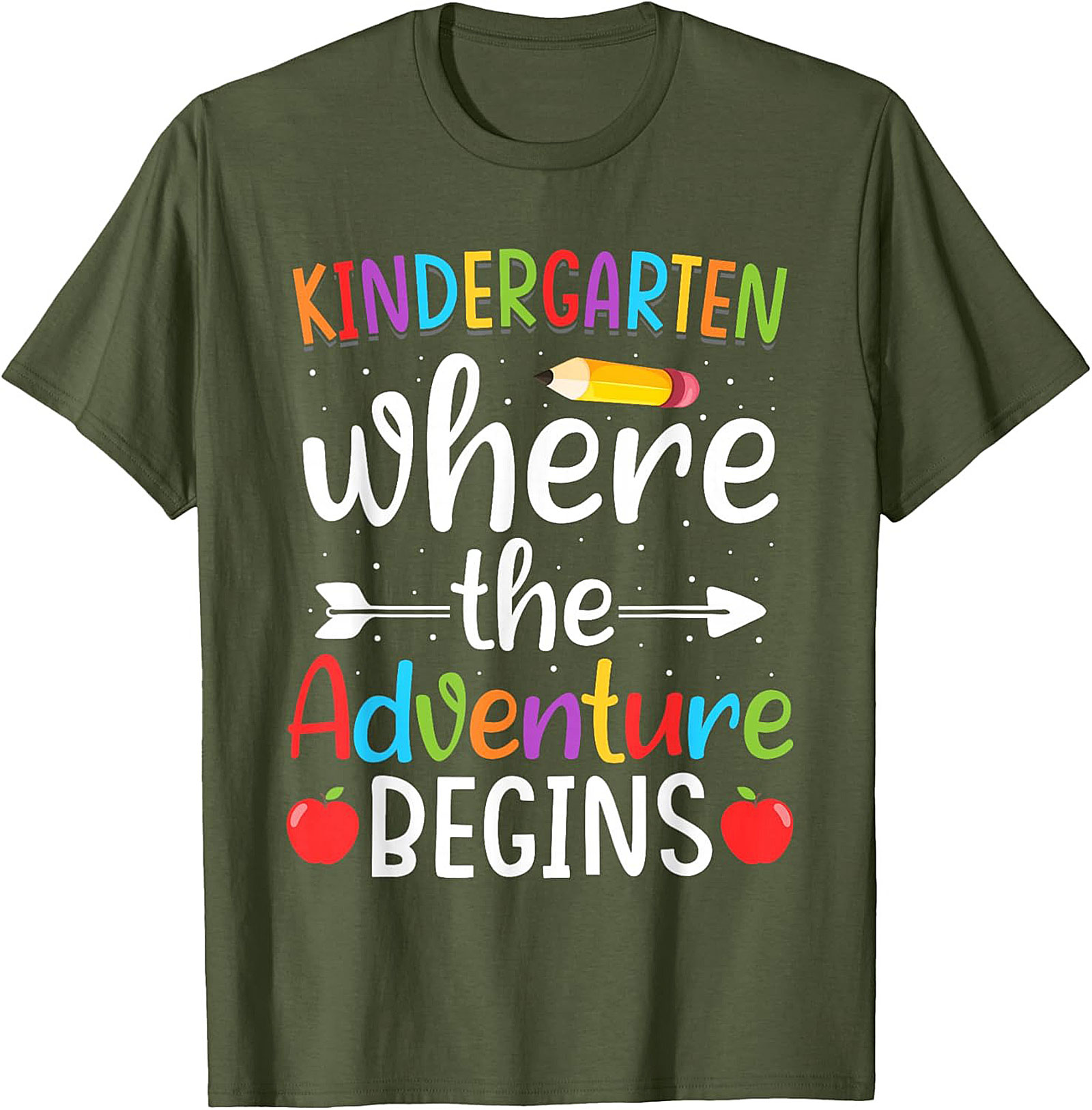 Kindergarten Adventure T-shirt Back to School Teacher Tee