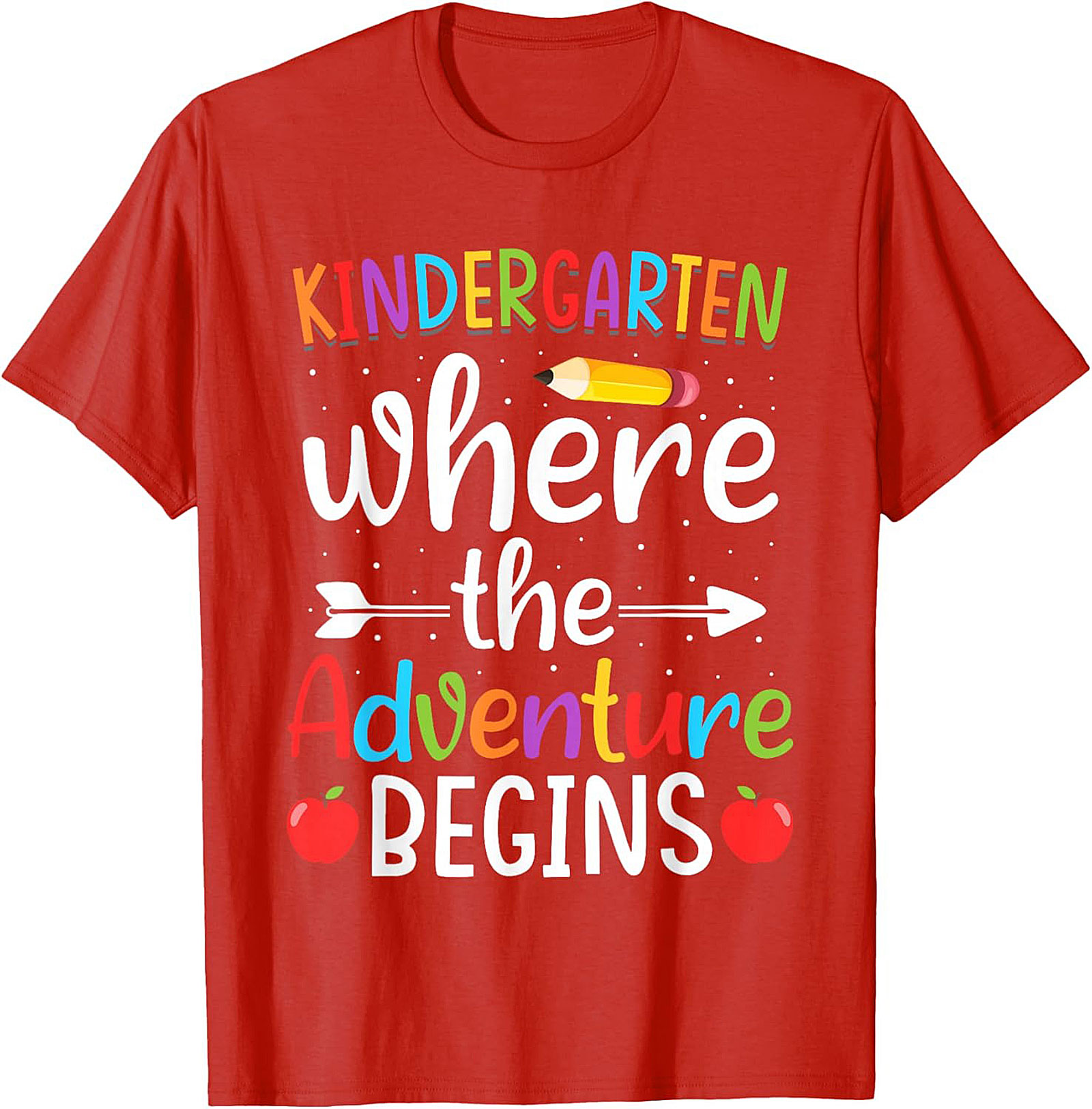 Kindergarten Adventure T-shirt Back to School Teacher Tee