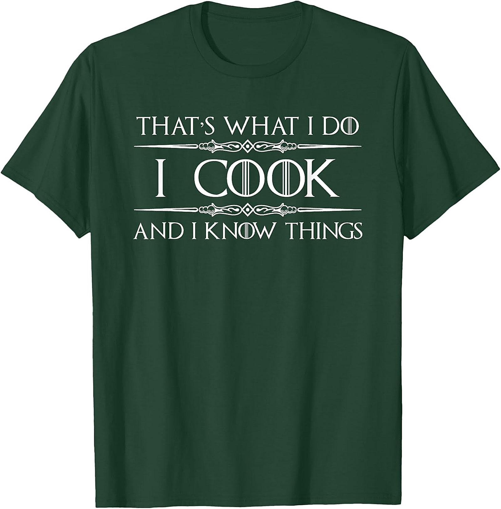 Funny Chef T-shirt Cook and I Know Things GoT Parody