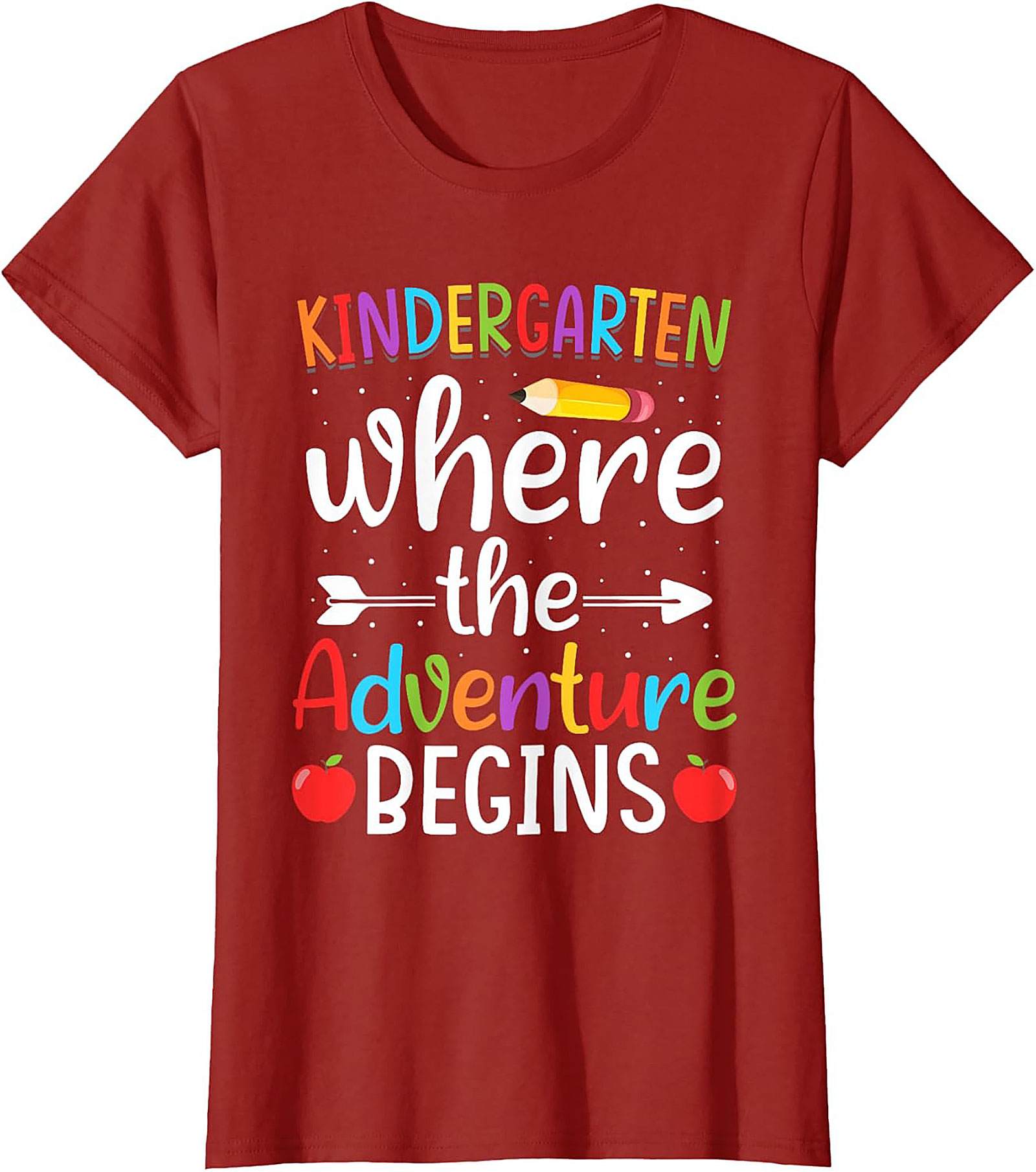 Kindergarten Adventure T-shirt Back to School Teacher Tee