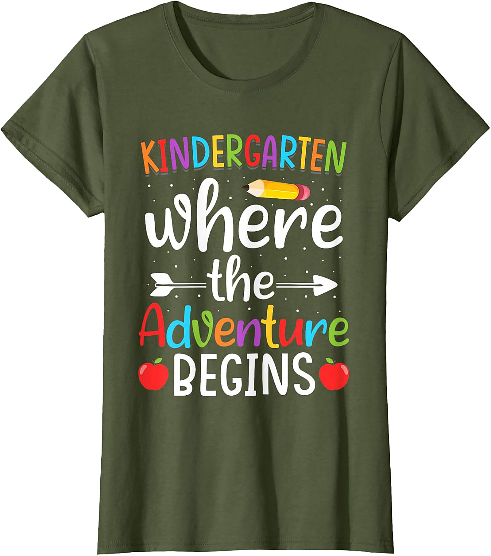 Kindergarten Adventure T-shirt Back to School Teacher Tee