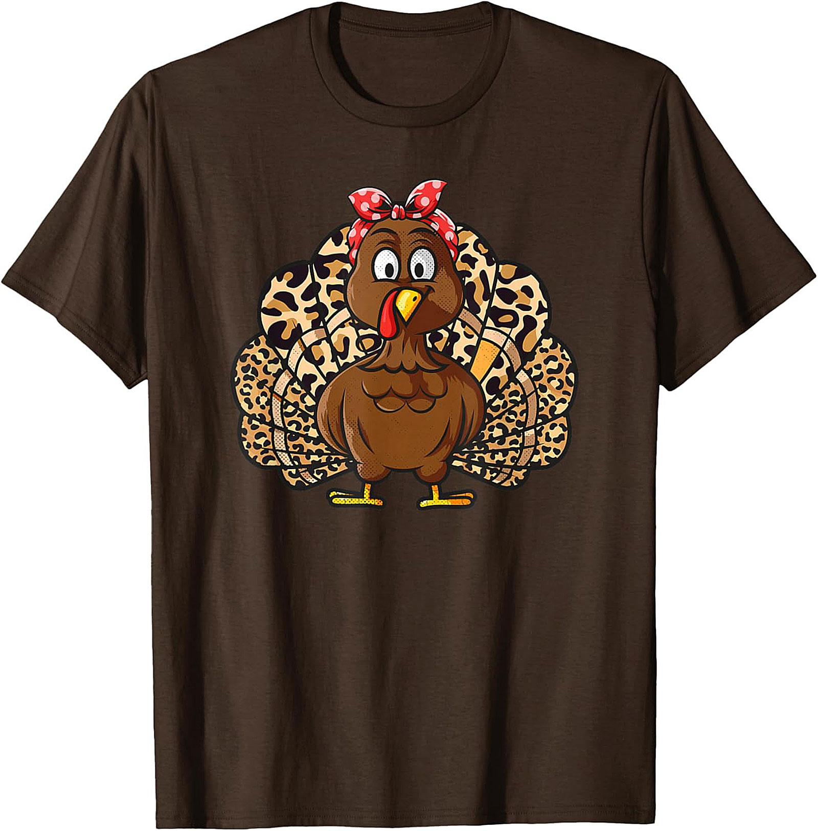  Leopard Print Turkey T-Shirt | Funny Thanksgiving Tee