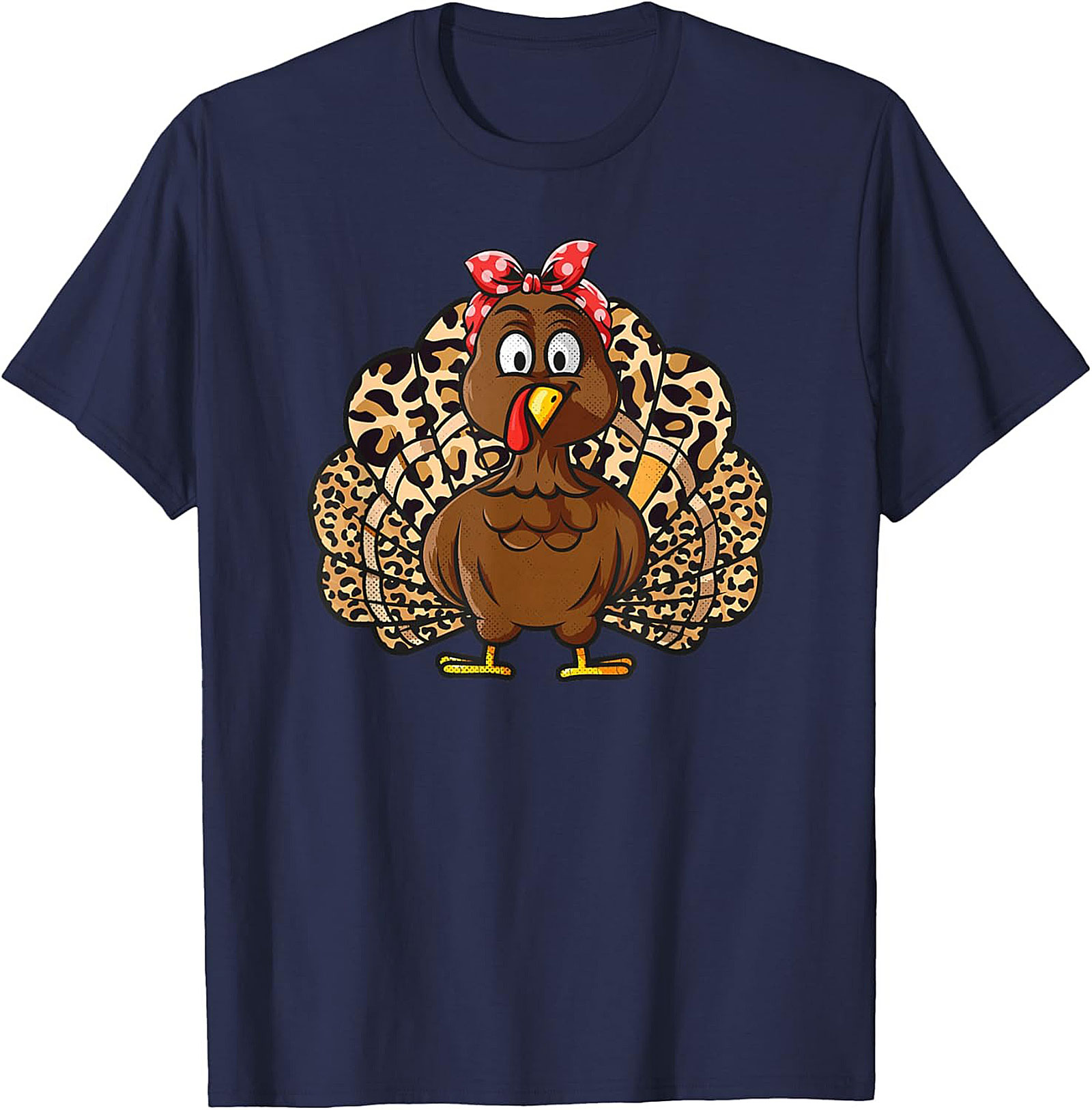  Leopard Print Turkey T-Shirt | Funny Thanksgiving Tee