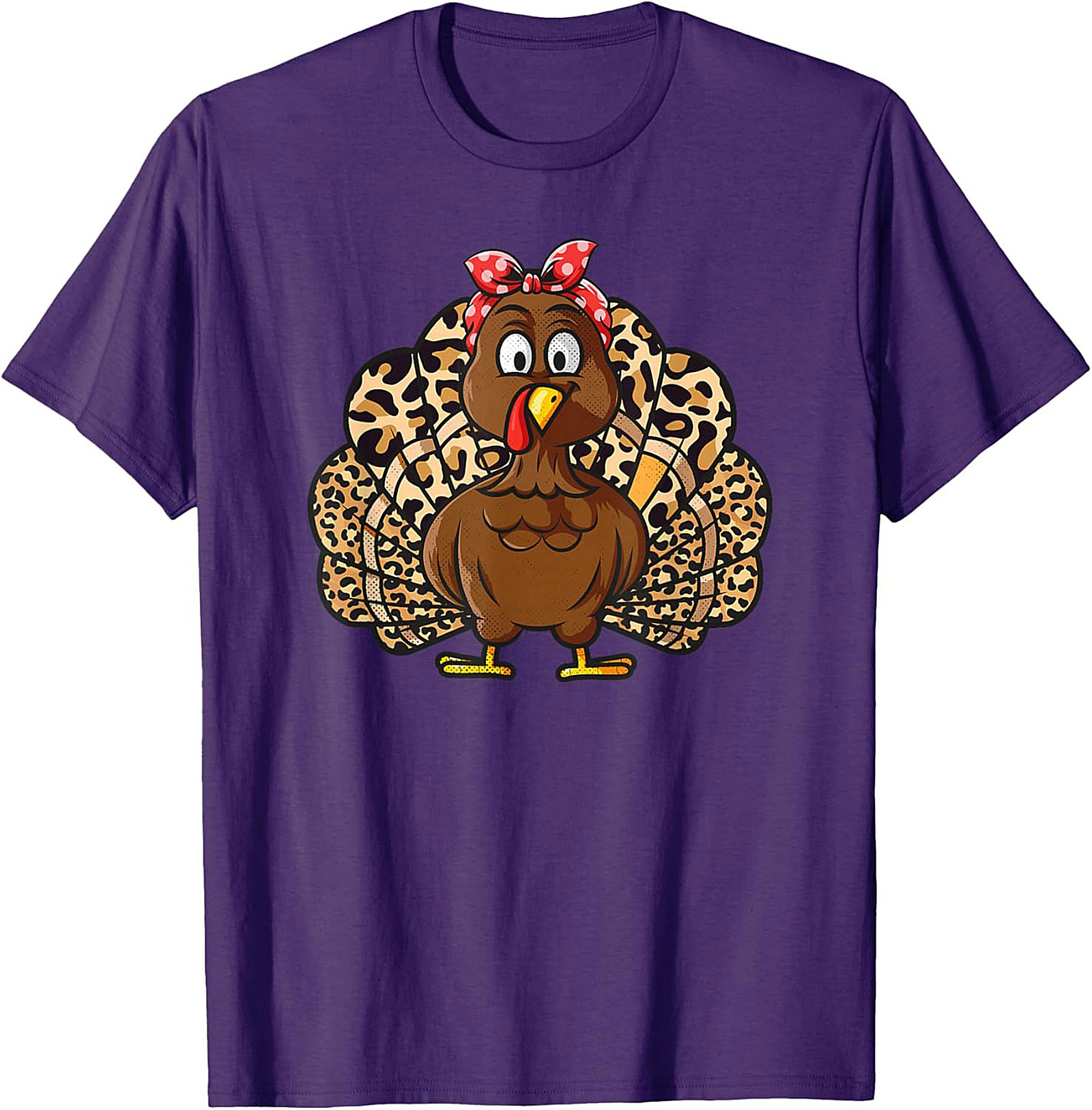  Leopard Print Turkey T-Shirt | Funny Thanksgiving Tee
