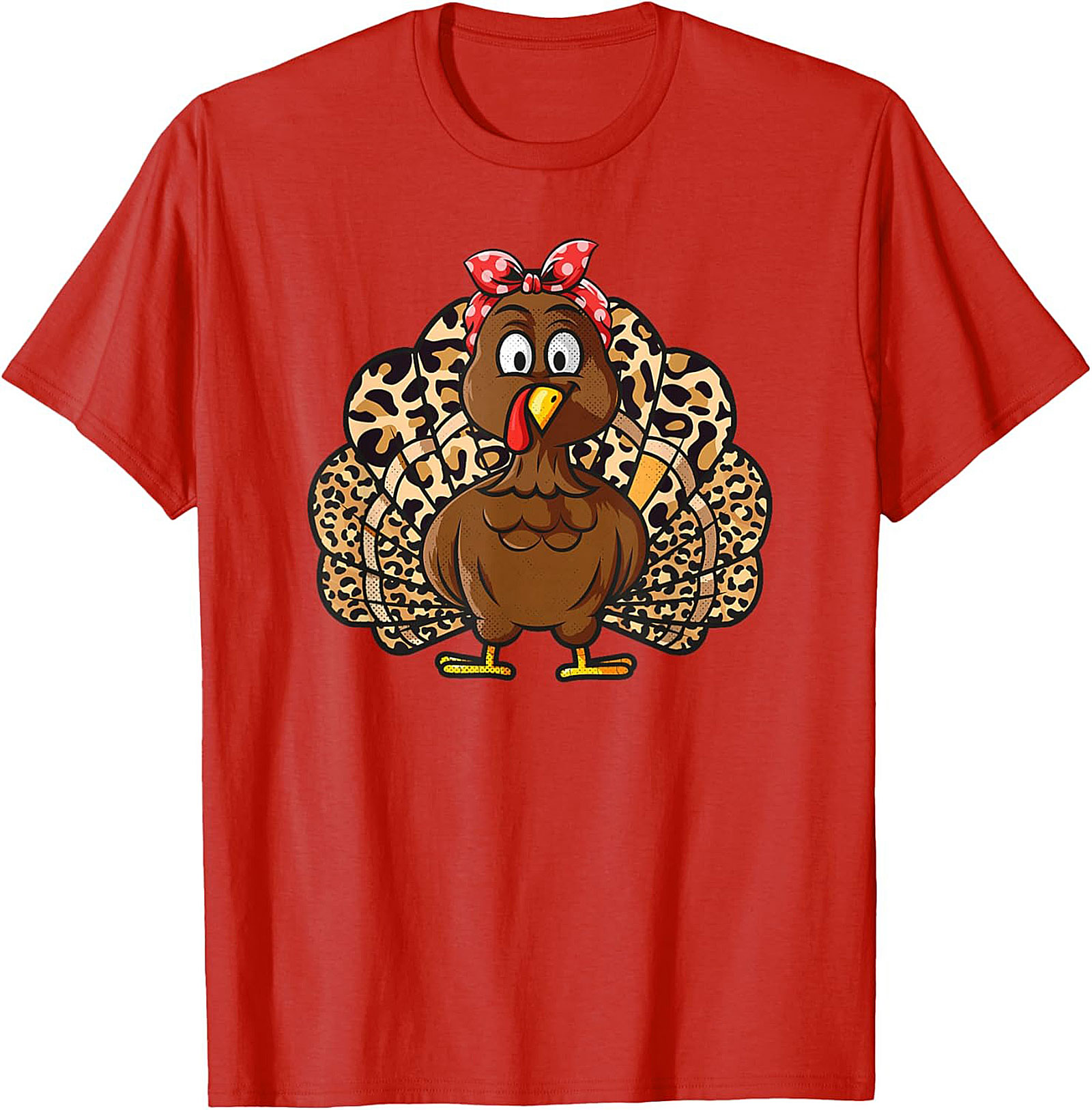  Leopard Print Turkey T-Shirt | Funny Thanksgiving Tee