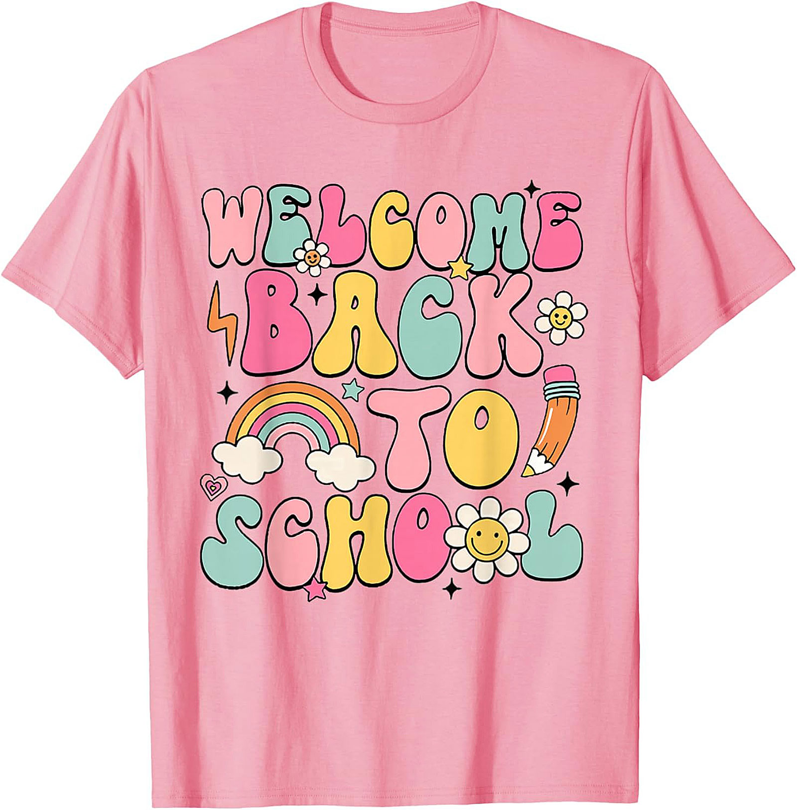 Groovy Welcome Back to School T-shirt | Retro Teacher Student Graphic Tee