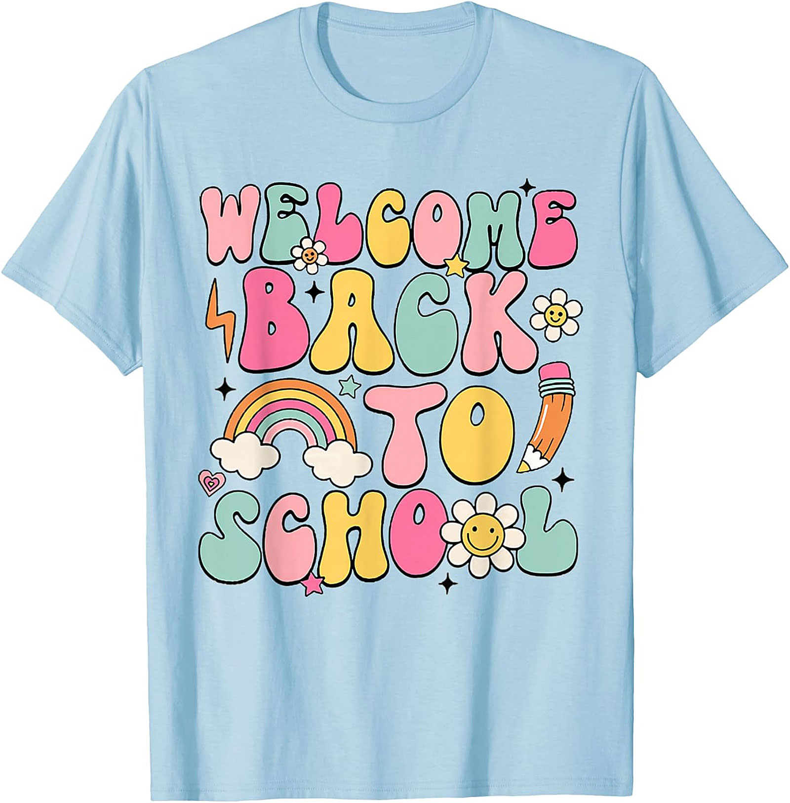 Groovy Welcome Back to School T-shirt | Retro Teacher Student Graphic Tee