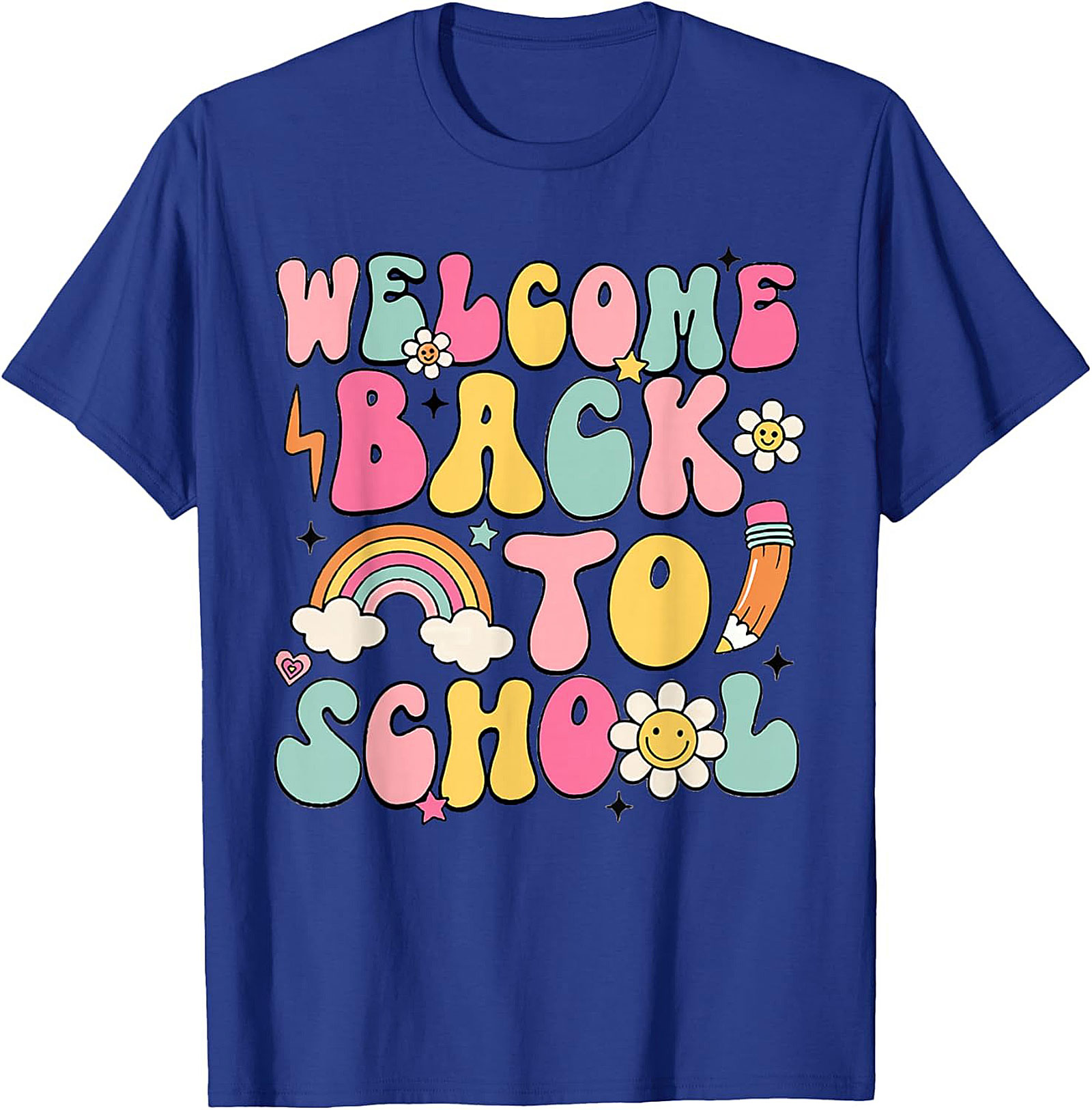 Groovy Welcome Back to School T-shirt | Retro Teacher Student Graphic Tee