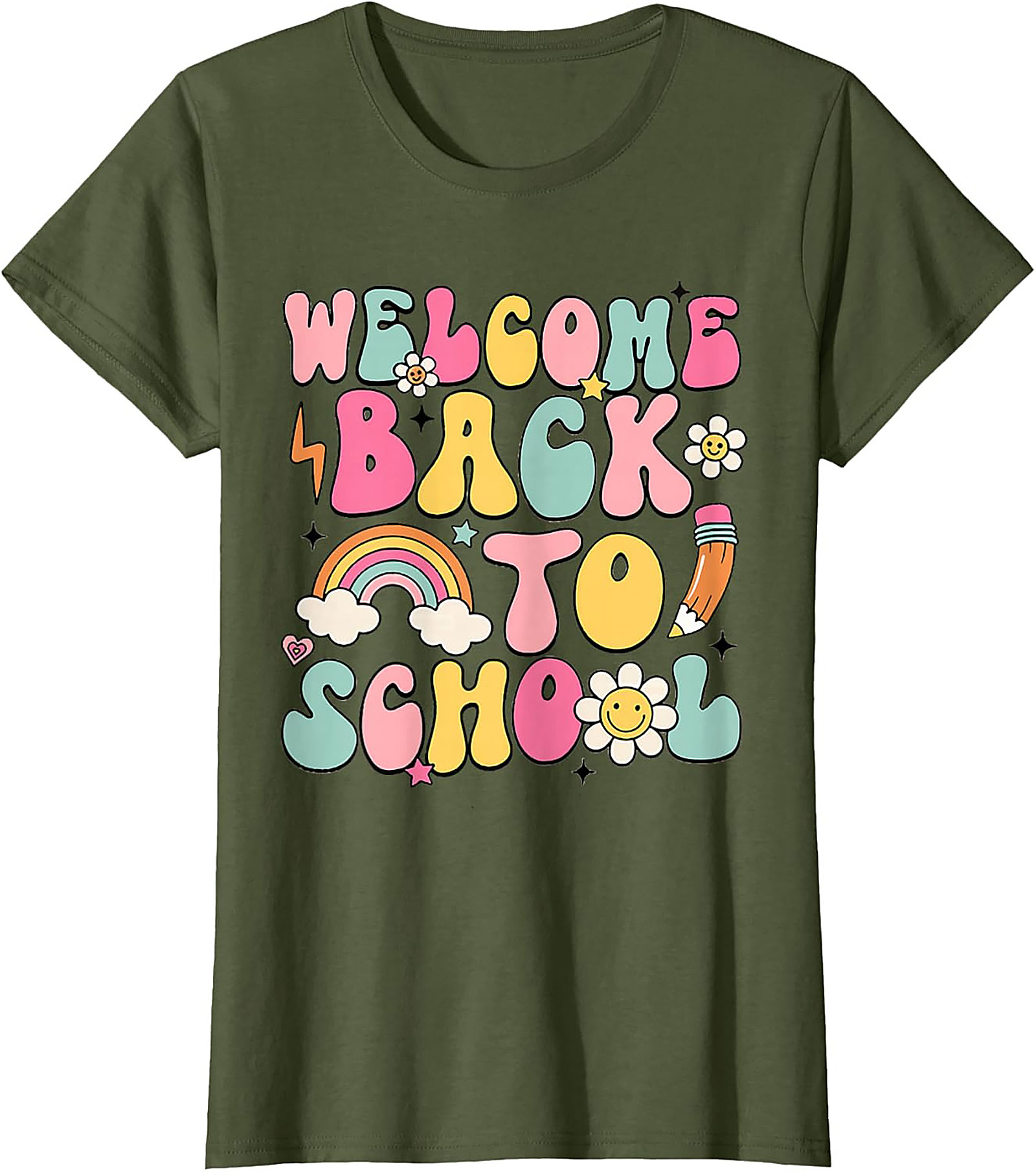 Groovy Welcome Back to School T-shirt | Retro Teacher Student Graphic Tee