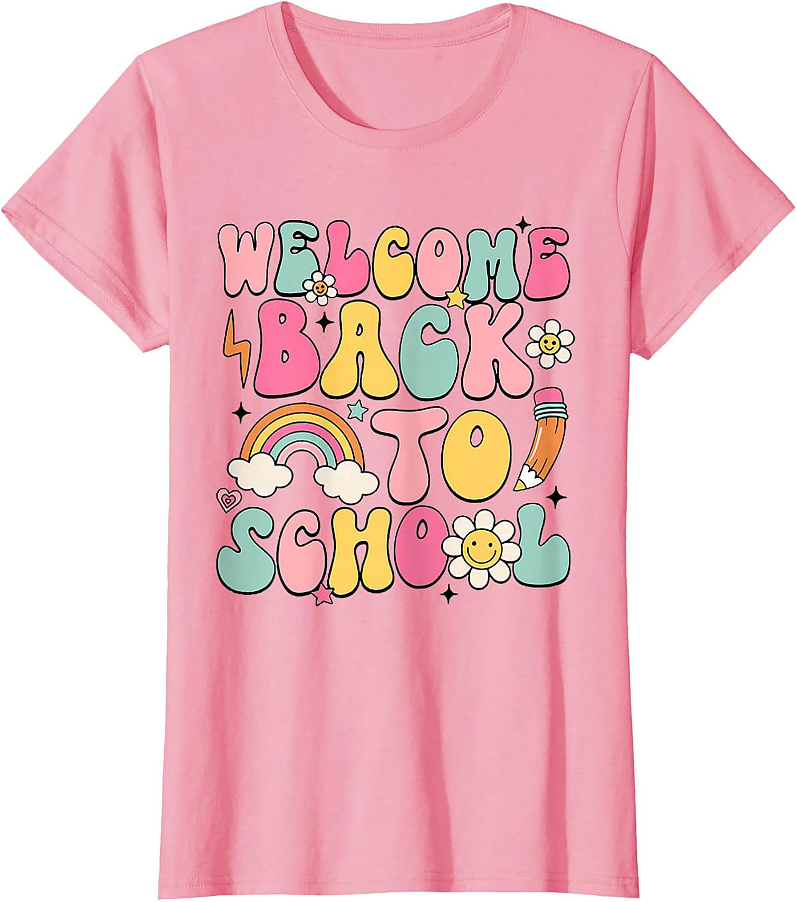 Groovy Welcome Back to School T-shirt | Retro Teacher Student Graphic Tee