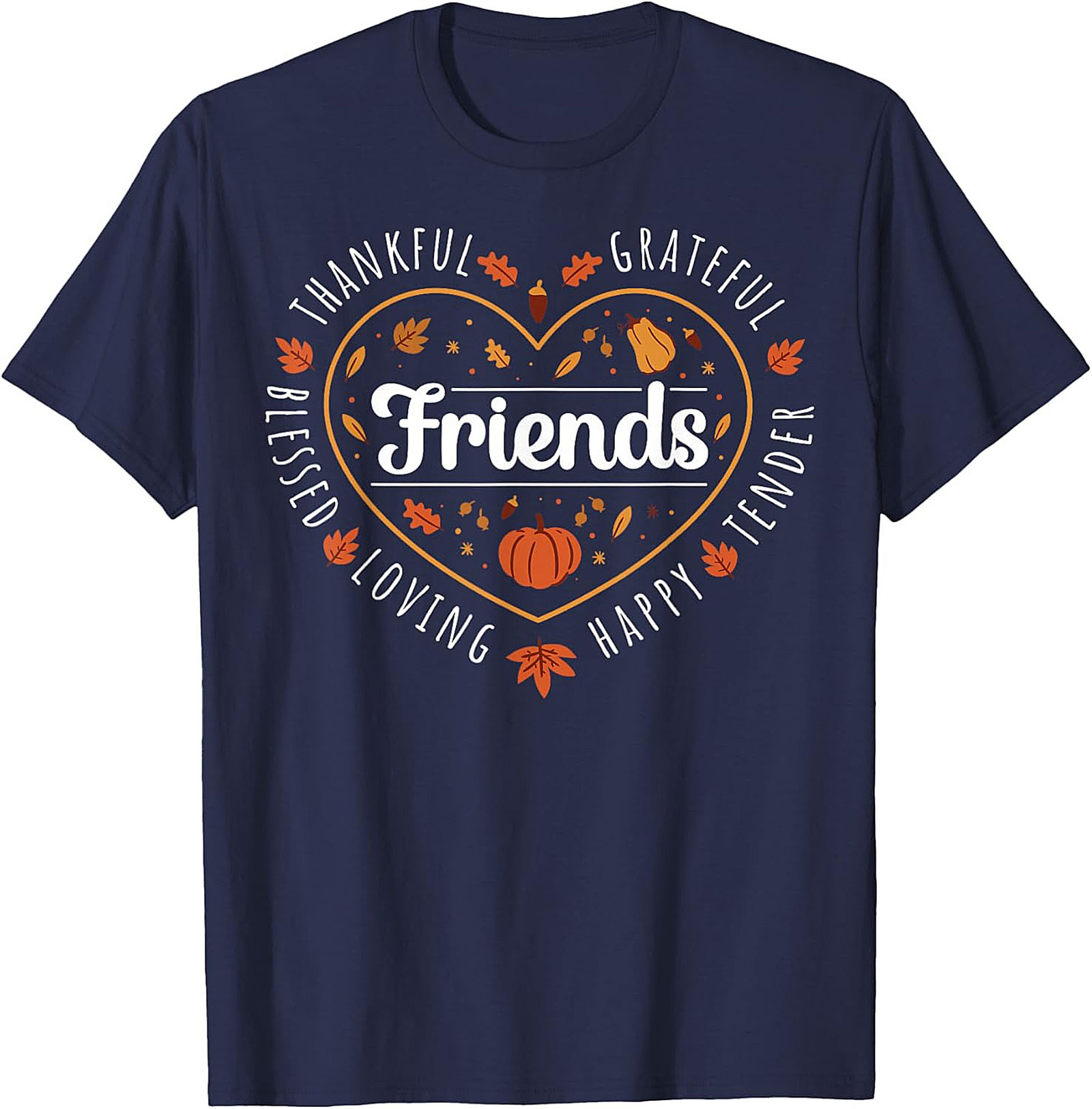 Thanksgiving Friends Graphic Tee | Blessed Grateful Fall Shirt