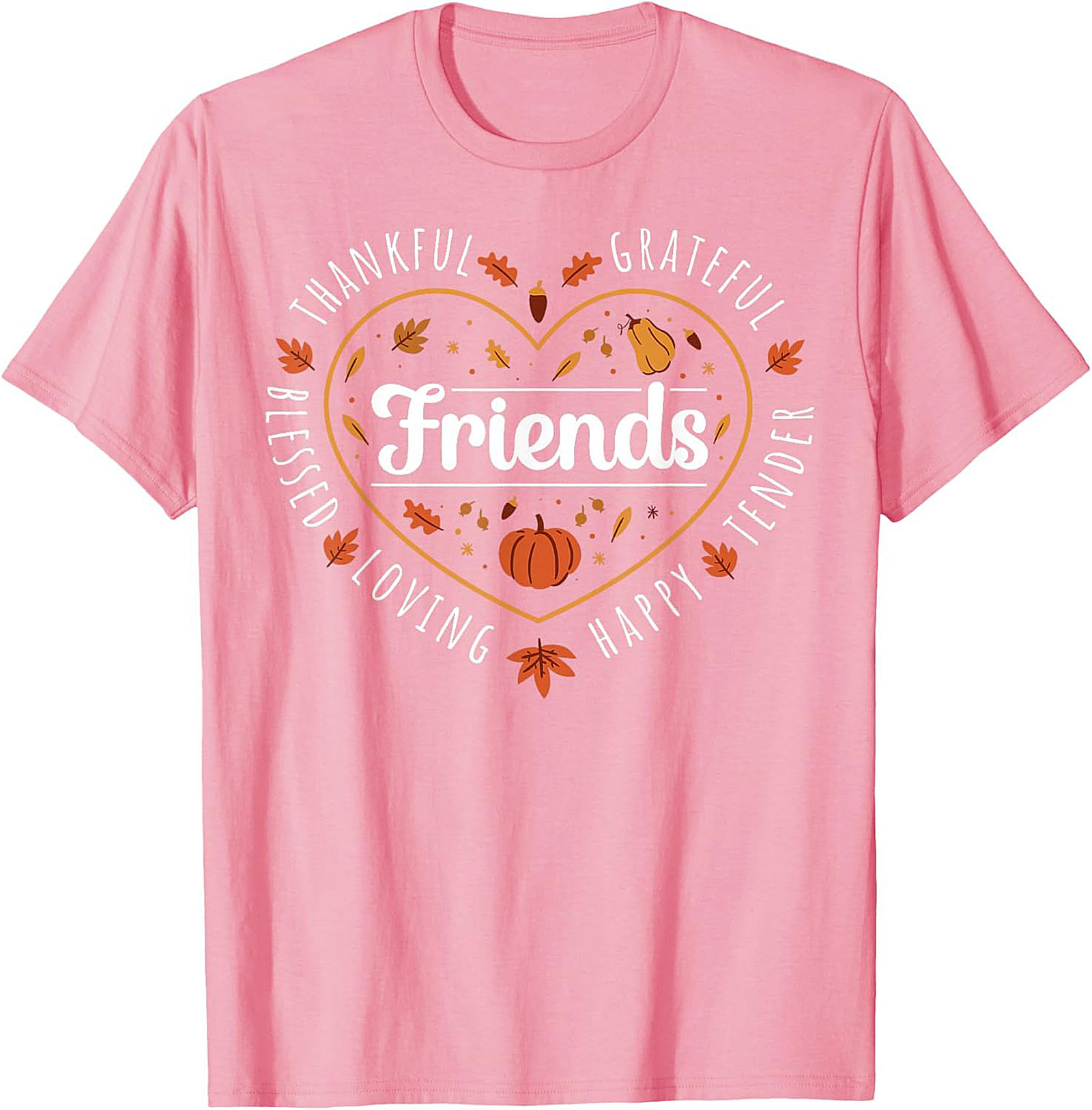 Thanksgiving Friends Graphic Tee | Blessed Grateful Fall Shirt