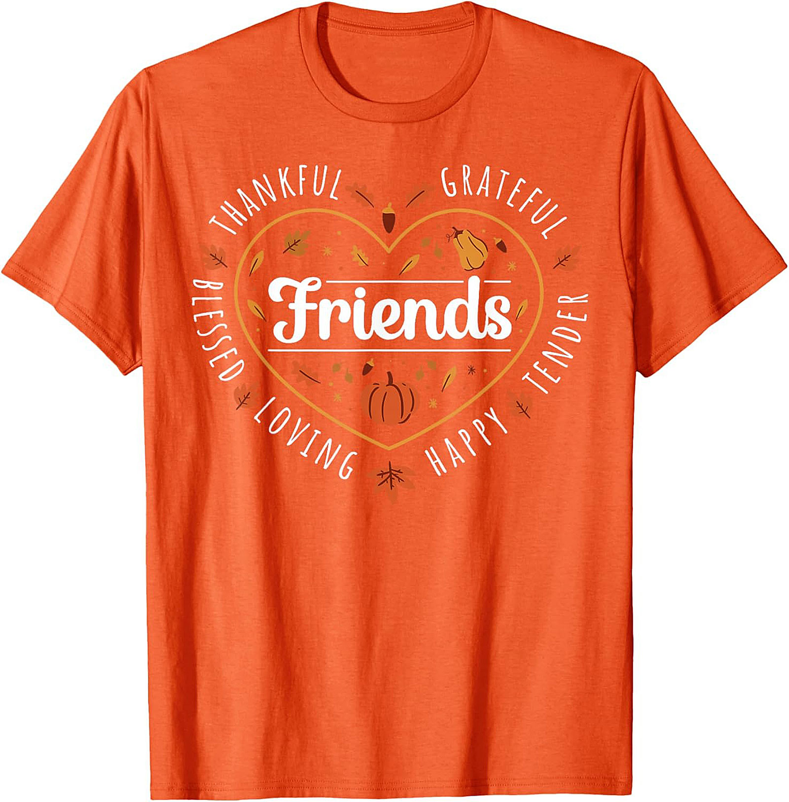 Thanksgiving Friends Graphic Tee | Blessed Grateful Fall Shirt