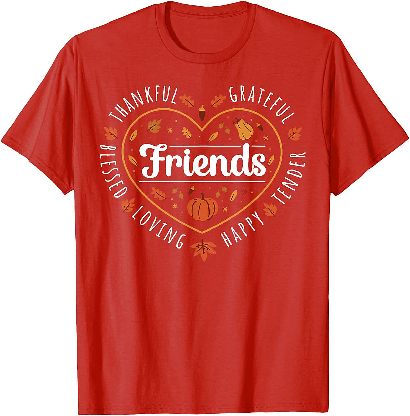 Thanksgiving Friends Graphic Tee | Blessed Grateful Fall Shirt