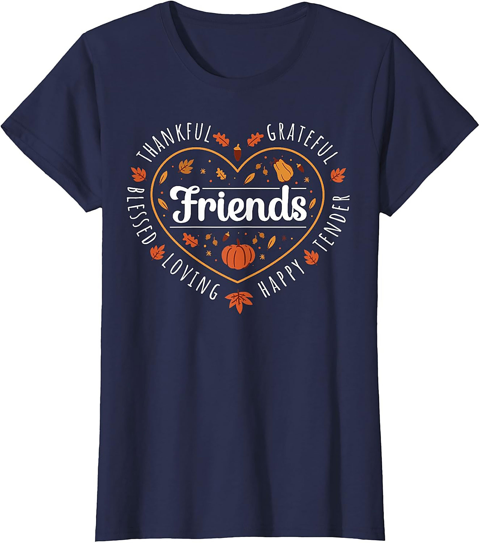Thanksgiving Friends Graphic Tee | Blessed Grateful Fall Shirt