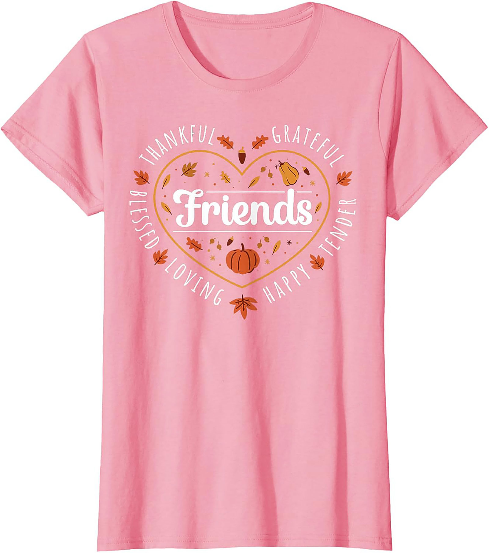 Thanksgiving Friends Graphic Tee | Blessed Grateful Fall Shirt