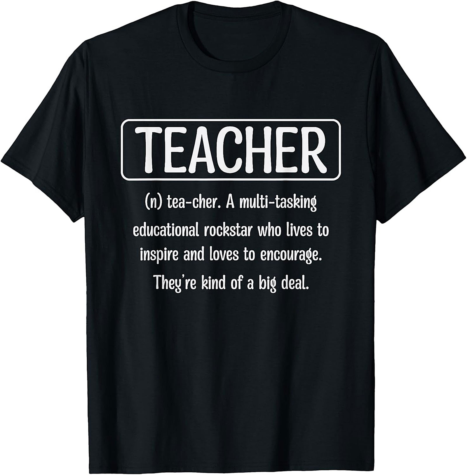 Funny Teacher Definition T-Shirt Educational Rockstar Tee