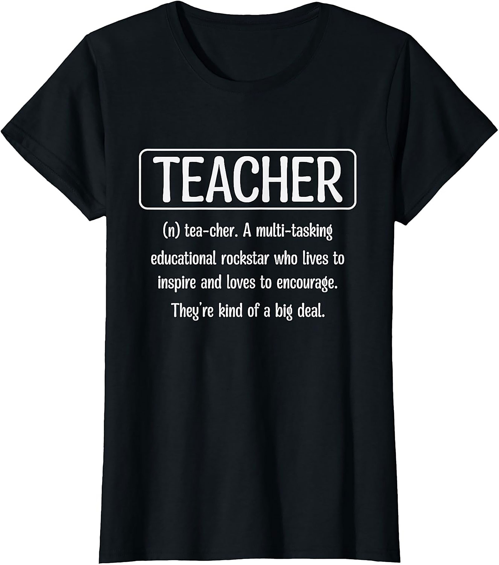Funny Teacher Definition T-Shirt Educational Rockstar Tee