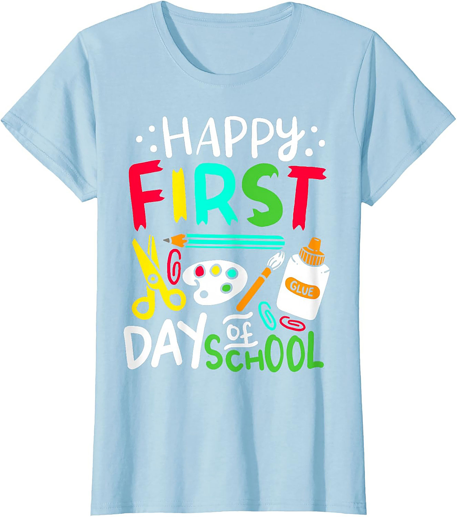 Happy First Day of School T-Shirt | Back to School Graphic Tee