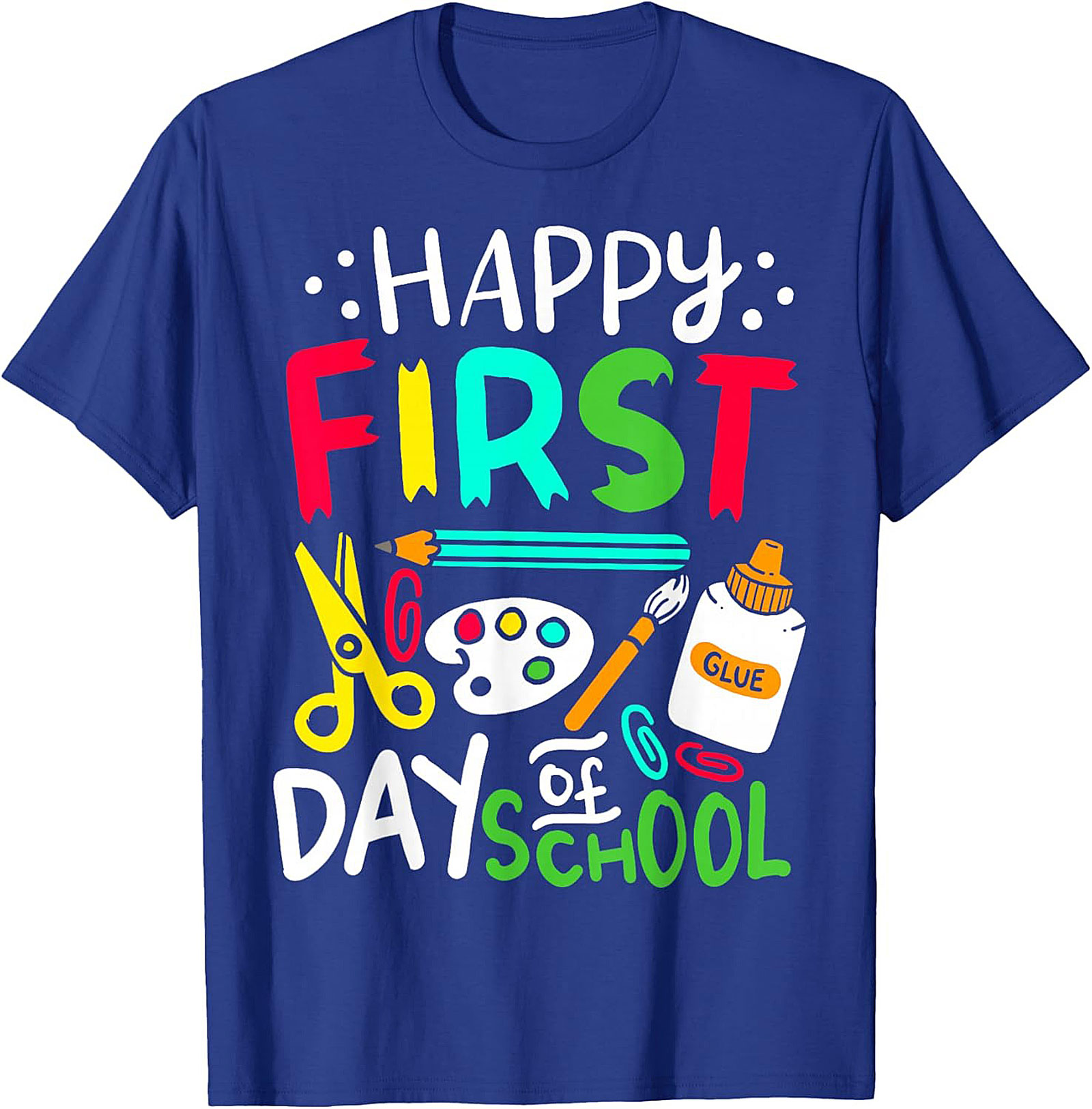 Happy First Day of School T-Shirt | Back to School Graphic Tee