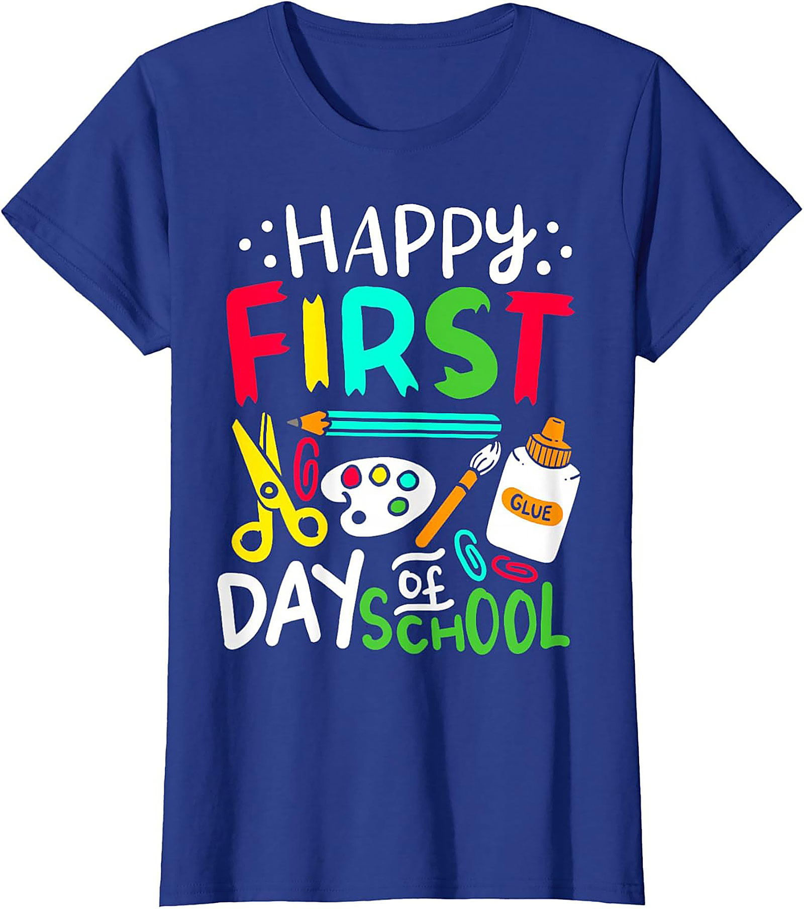 Happy First Day of School T-Shirt | Back to School Graphic Tee