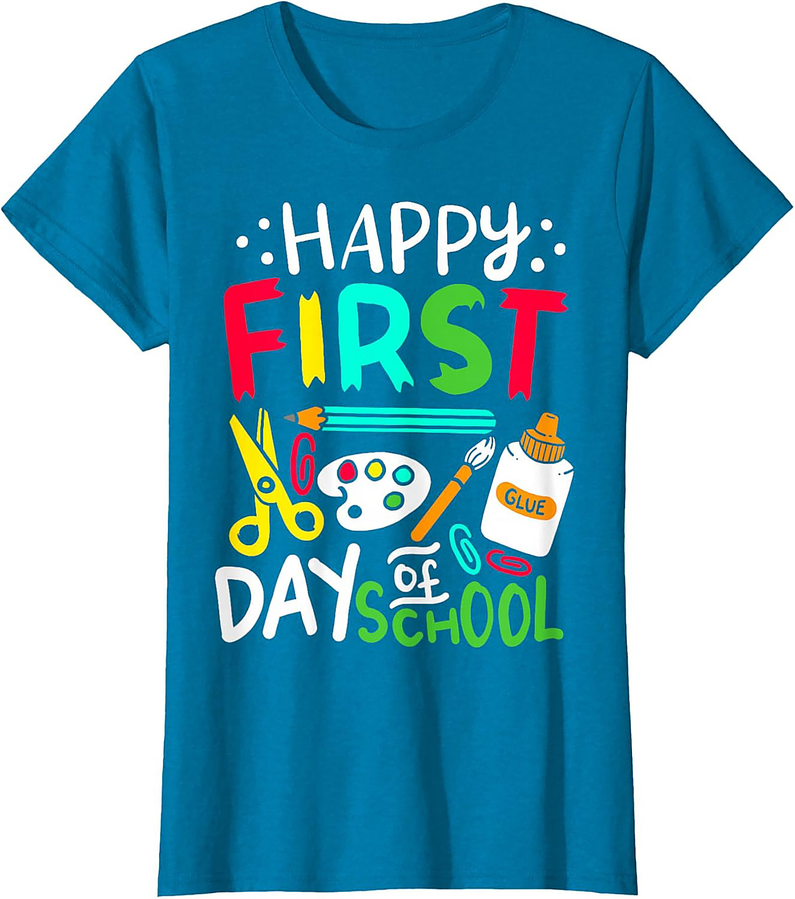 Happy First Day of School T-Shirt | Back to School Graphic Tee