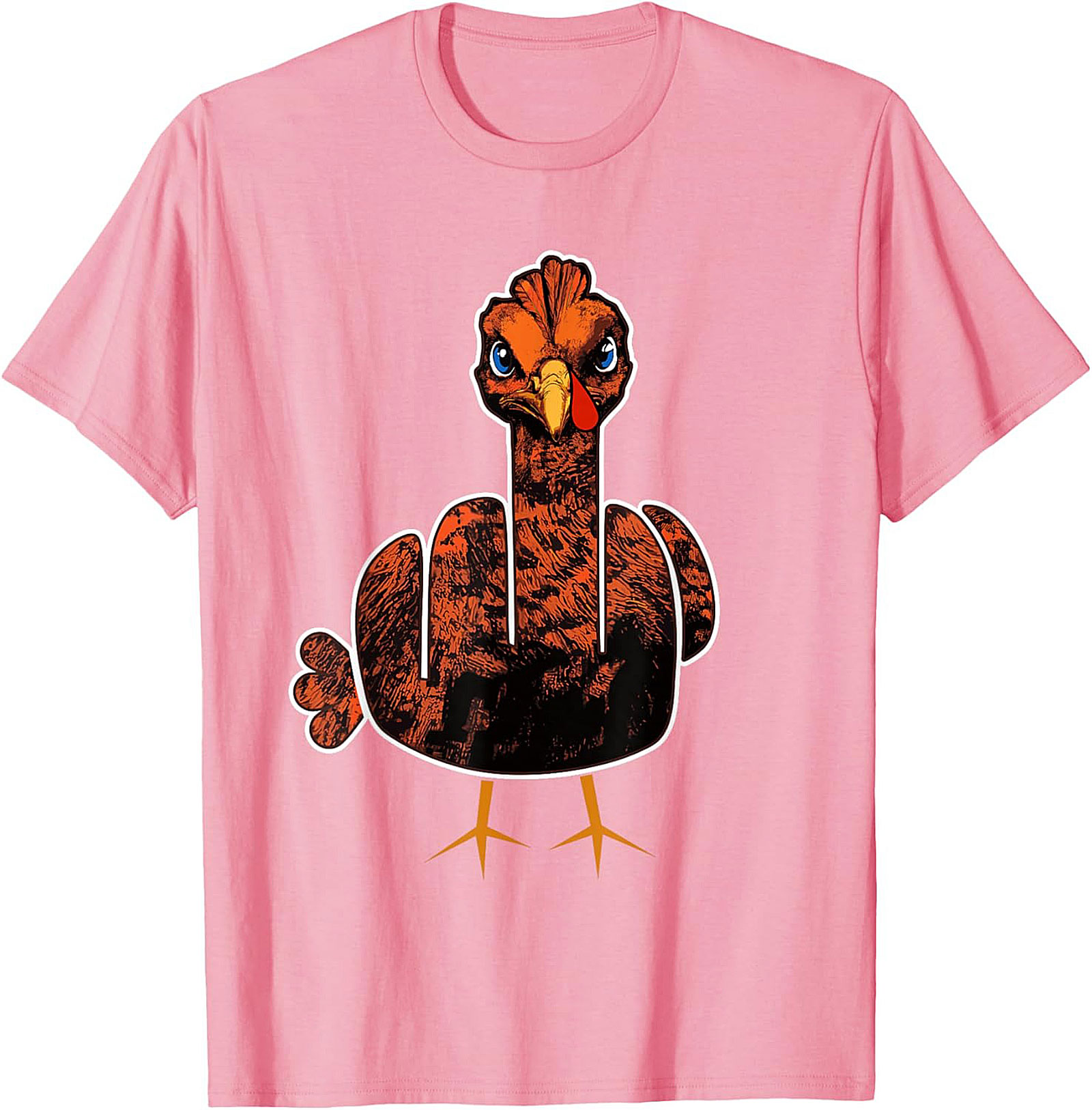 Angry Turkey Flipping Bird Funny T-Shirt | Thanksgiving Tee