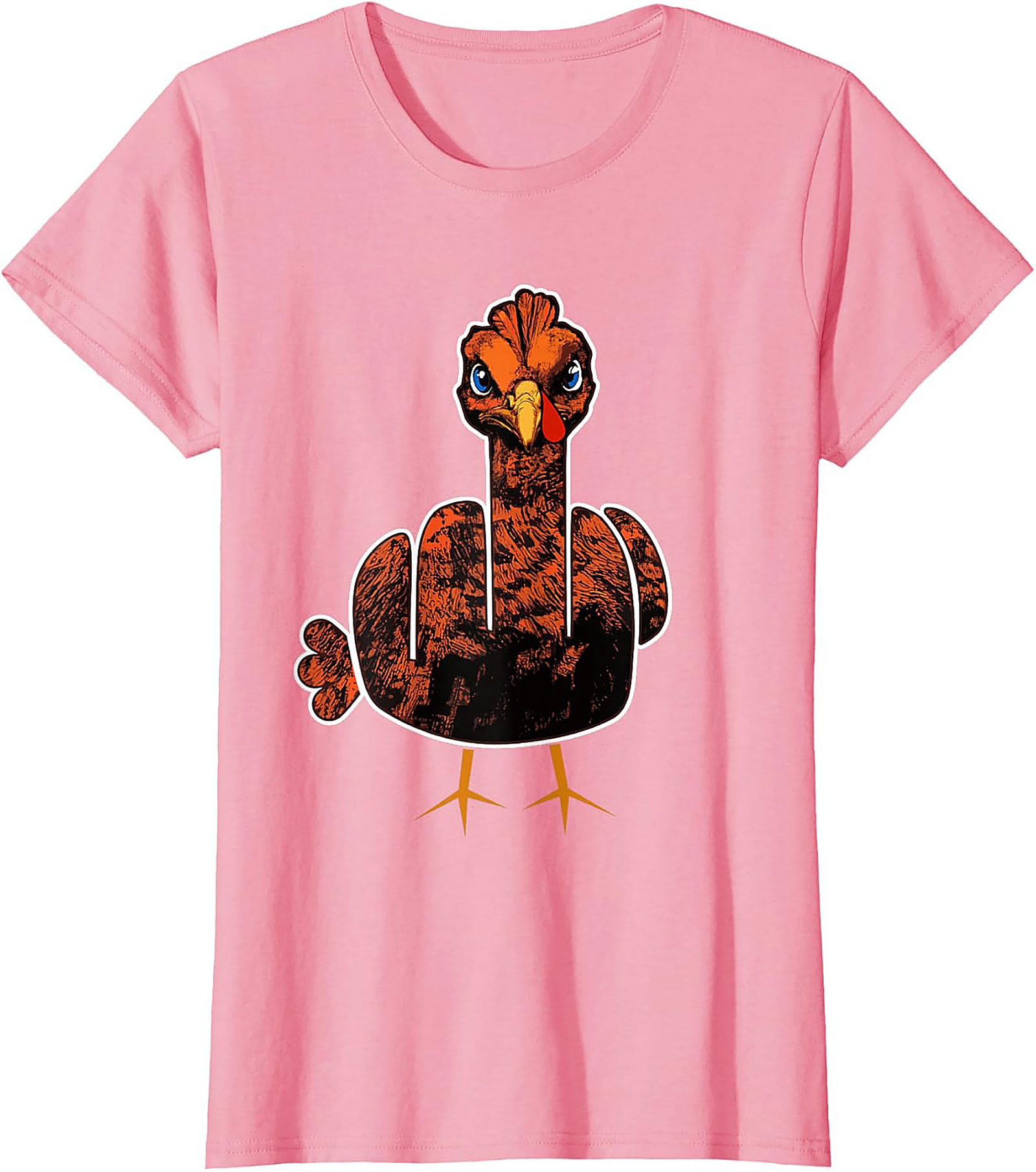 Angry Turkey Flipping Bird Funny T-Shirt | Thanksgiving Tee