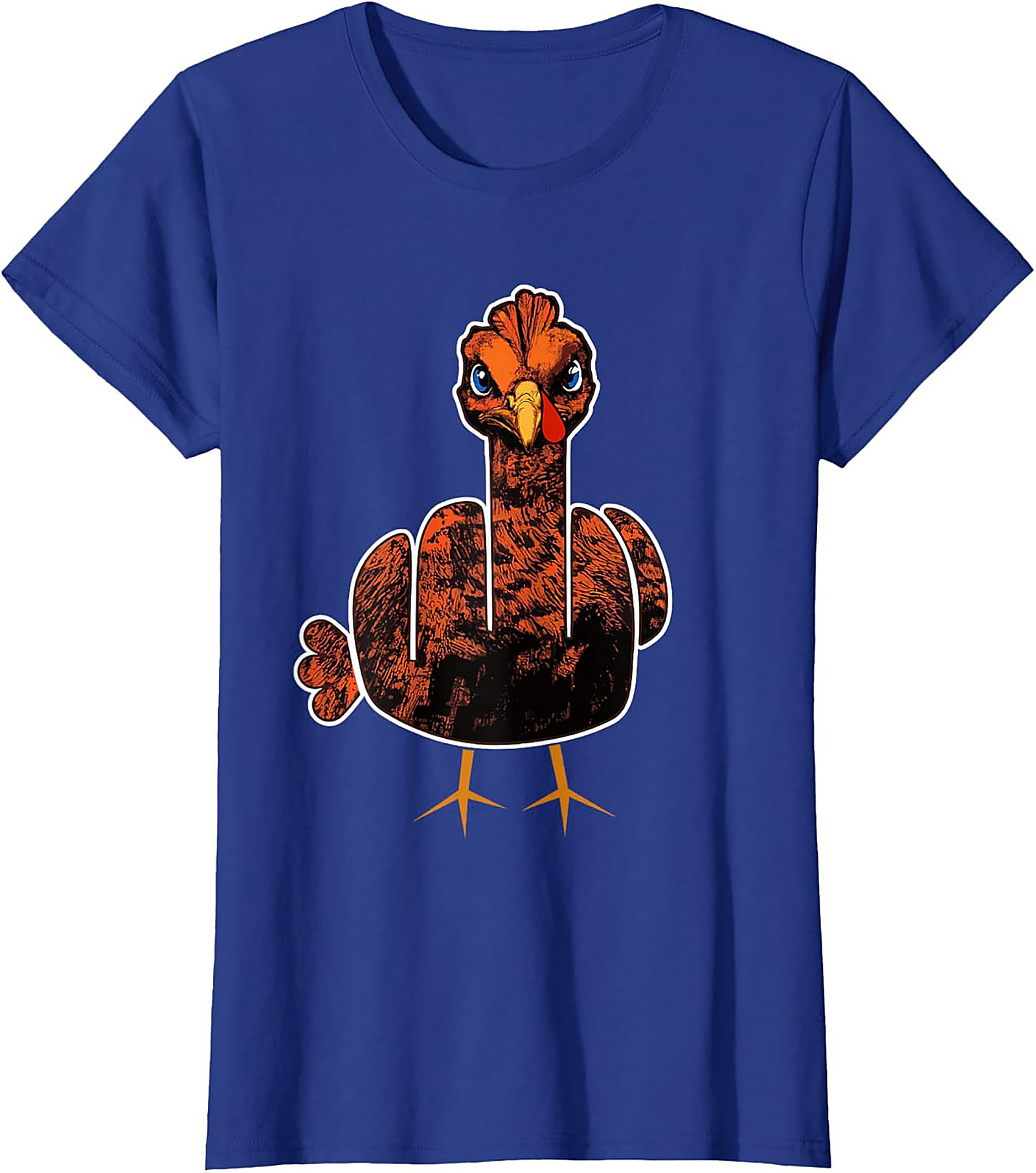 Angry Turkey Flipping Bird Funny T-Shirt | Thanksgiving Tee
