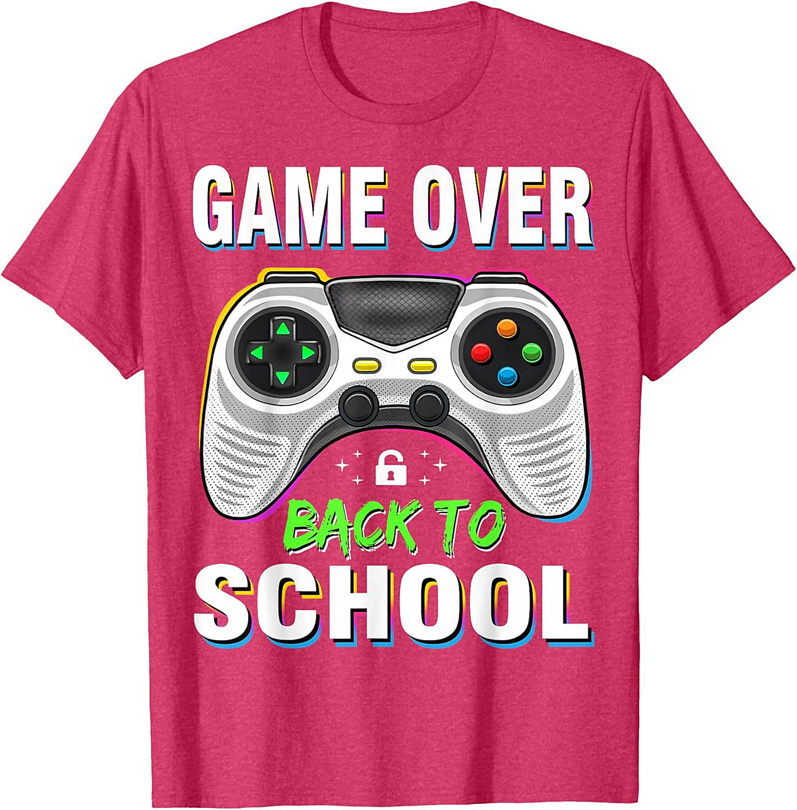 Game Over Back to School Gamer T-shirt | Funny Student Graphic Tee