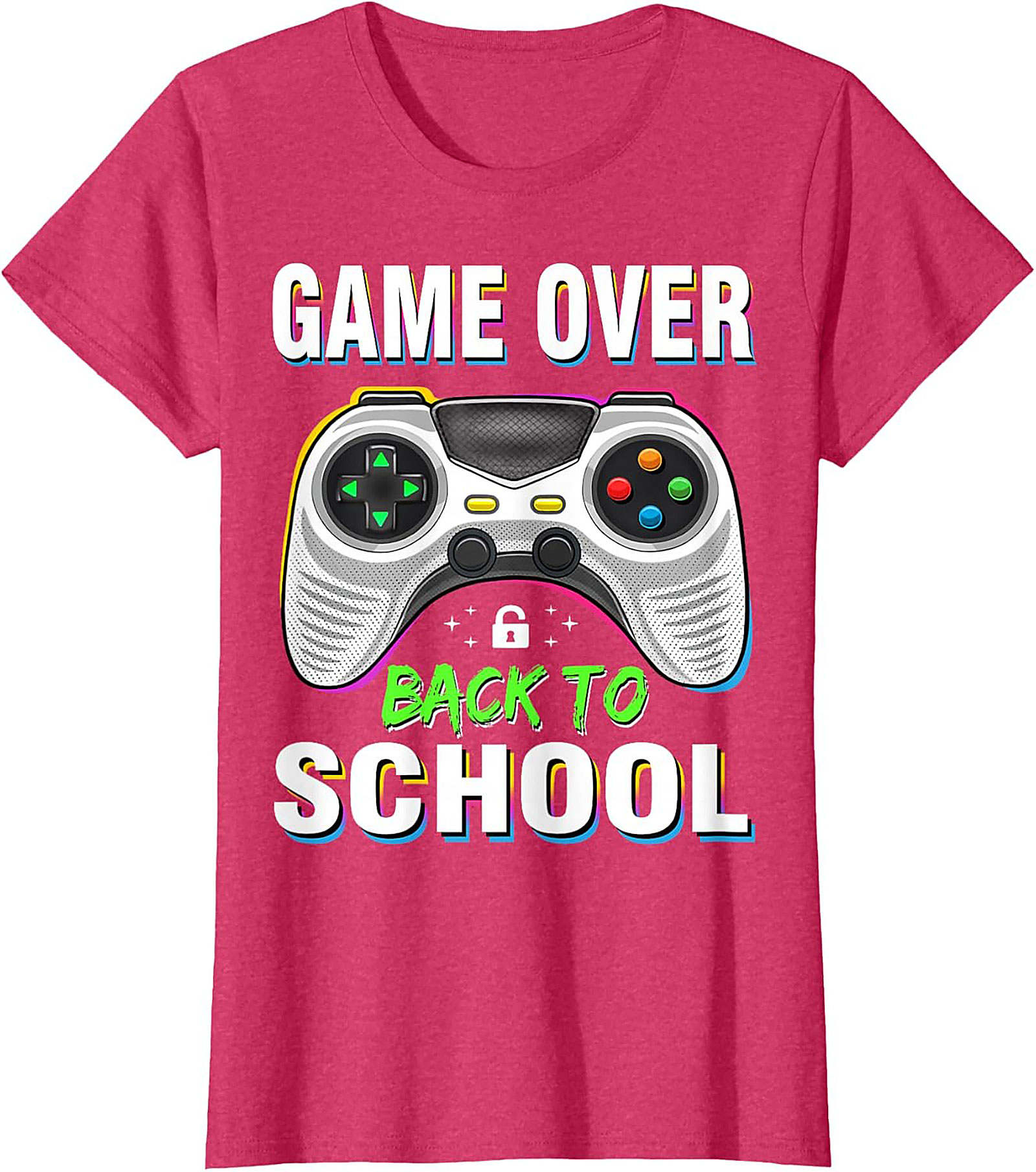 Game Over Back to School Gamer T-shirt | Funny Student Graphic Tee