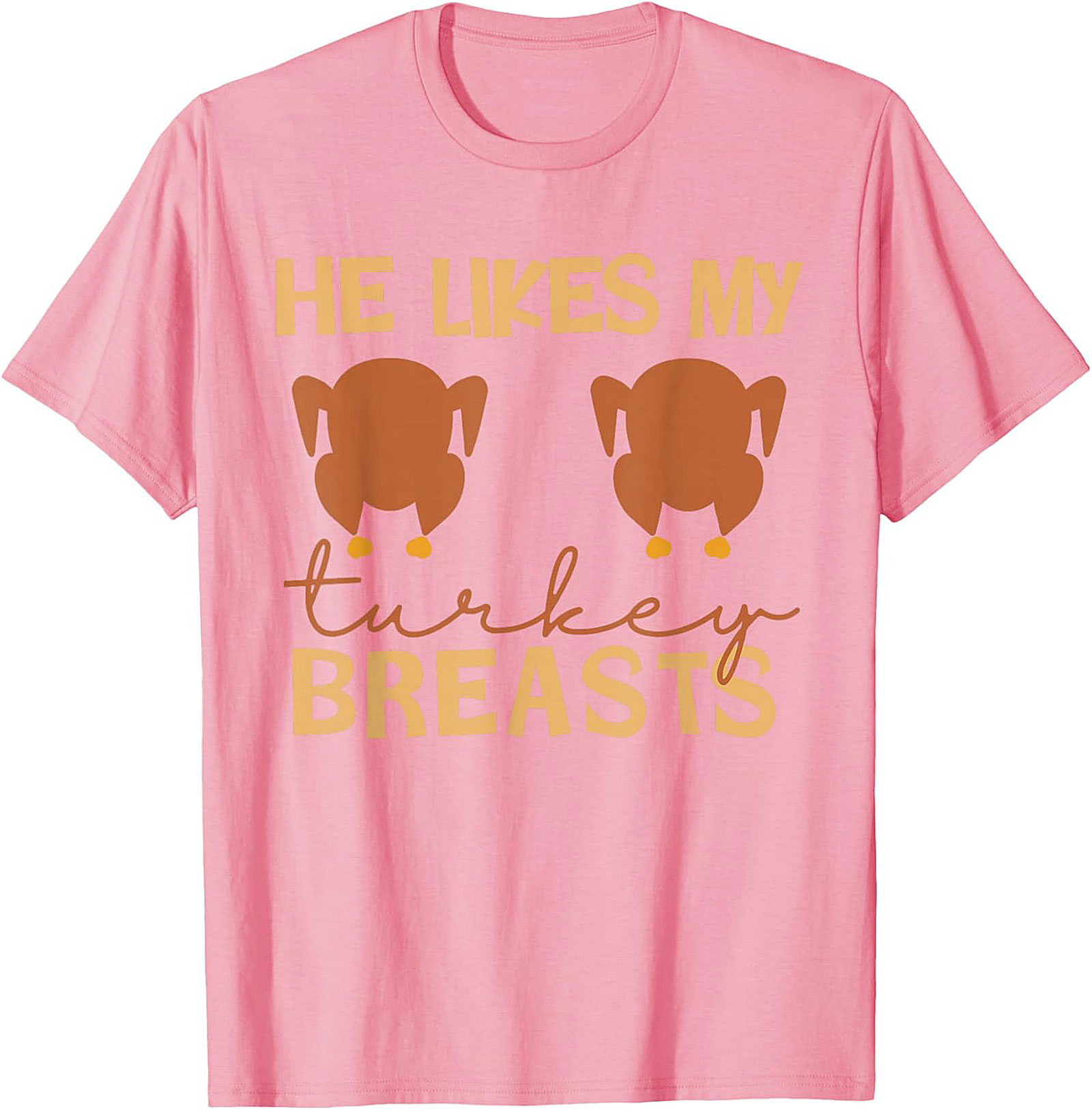 Funny Turkey Breasts T-Shirt | Adult Humor Thanksgiving Tee
