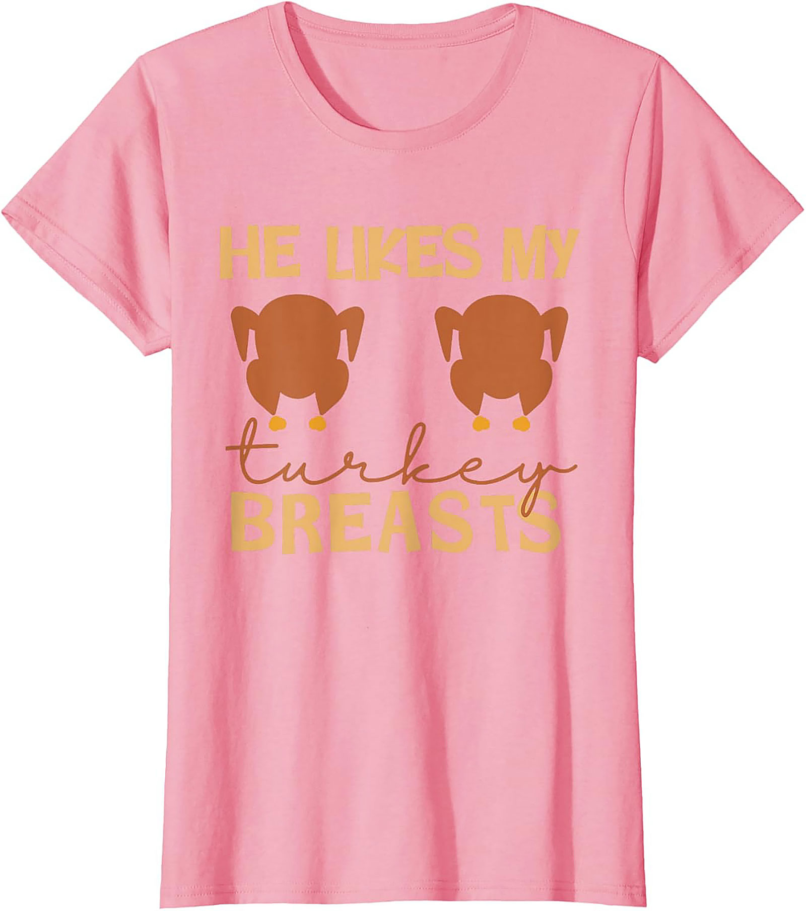 Funny Turkey Breasts T-Shirt | Adult Humor Thanksgiving Tee