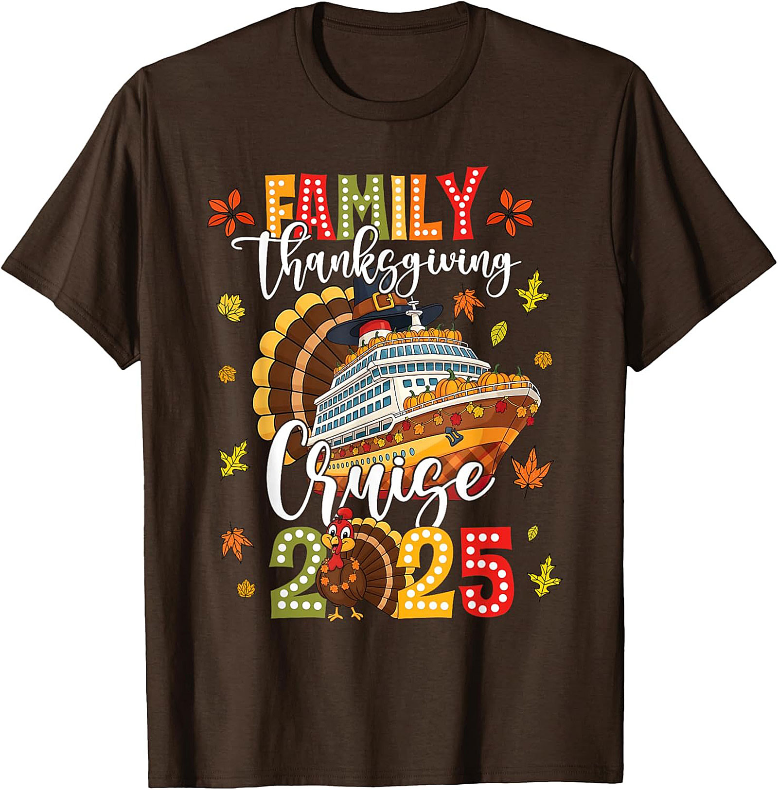 Family Thanksgiving Cruise 2025 T-Shirt | Funny Tee