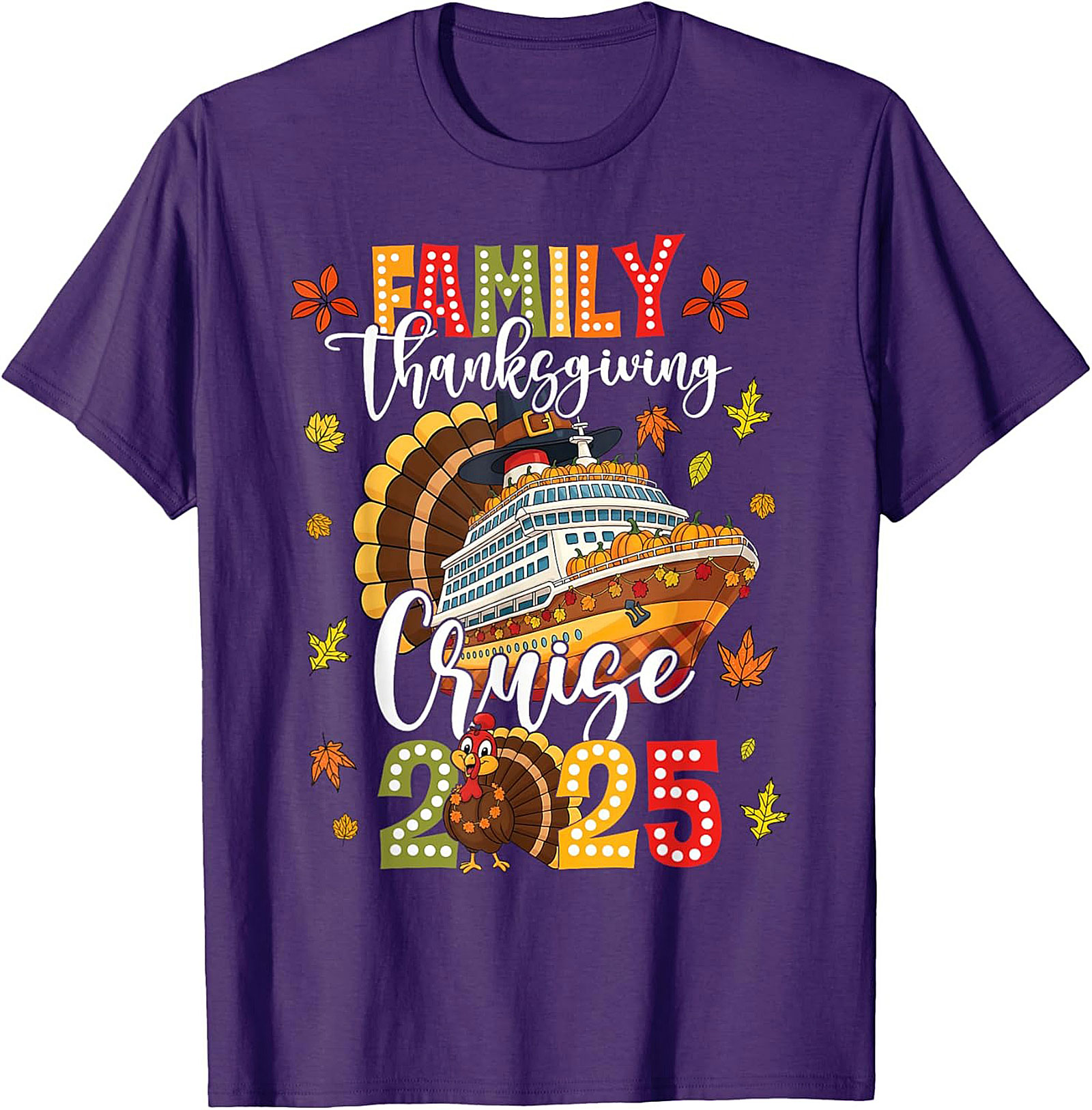 Family Thanksgiving Cruise 2025 T-Shirt | Funny Tee