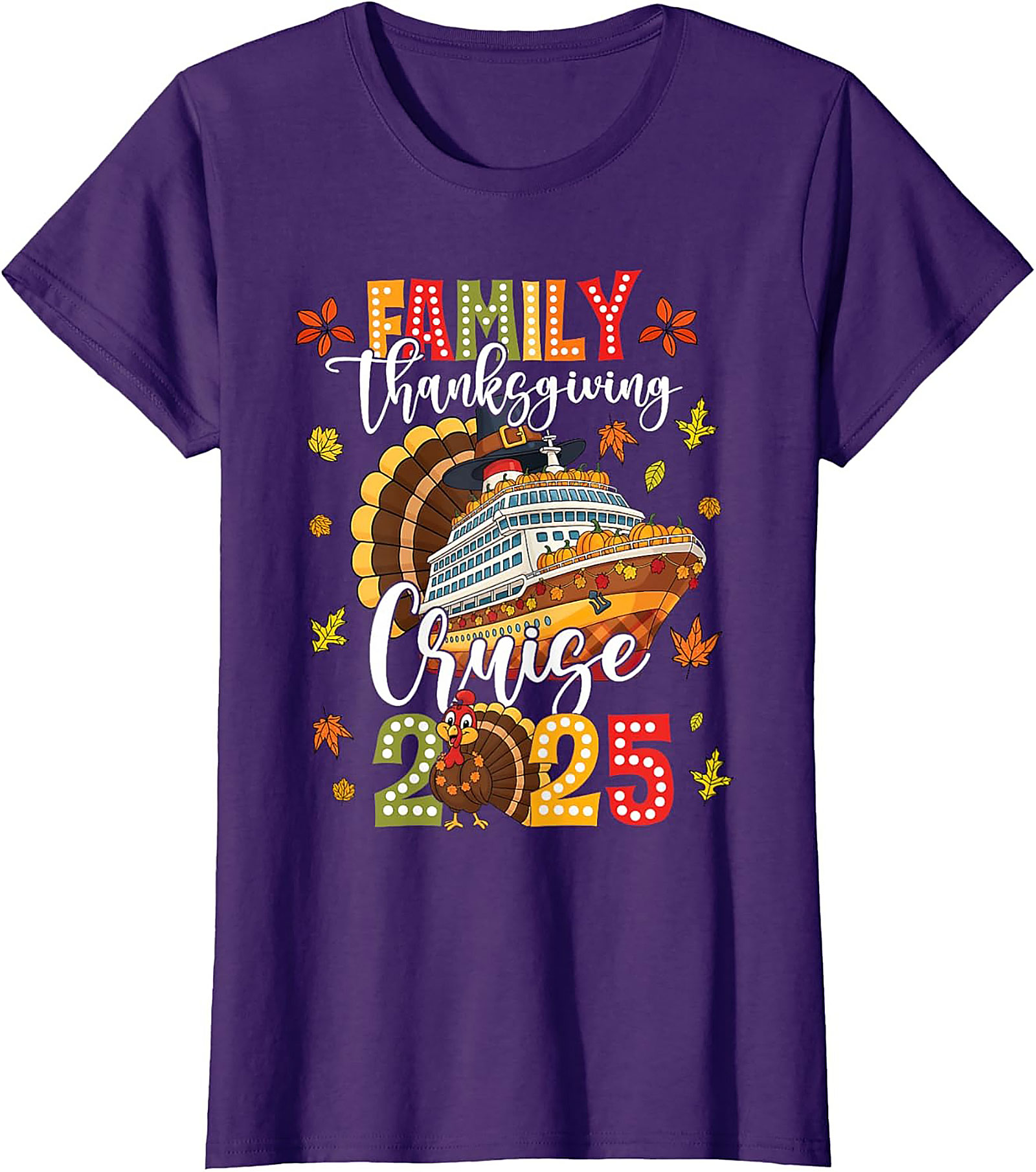 Family Thanksgiving Cruise 2025 T-Shirt | Funny Tee