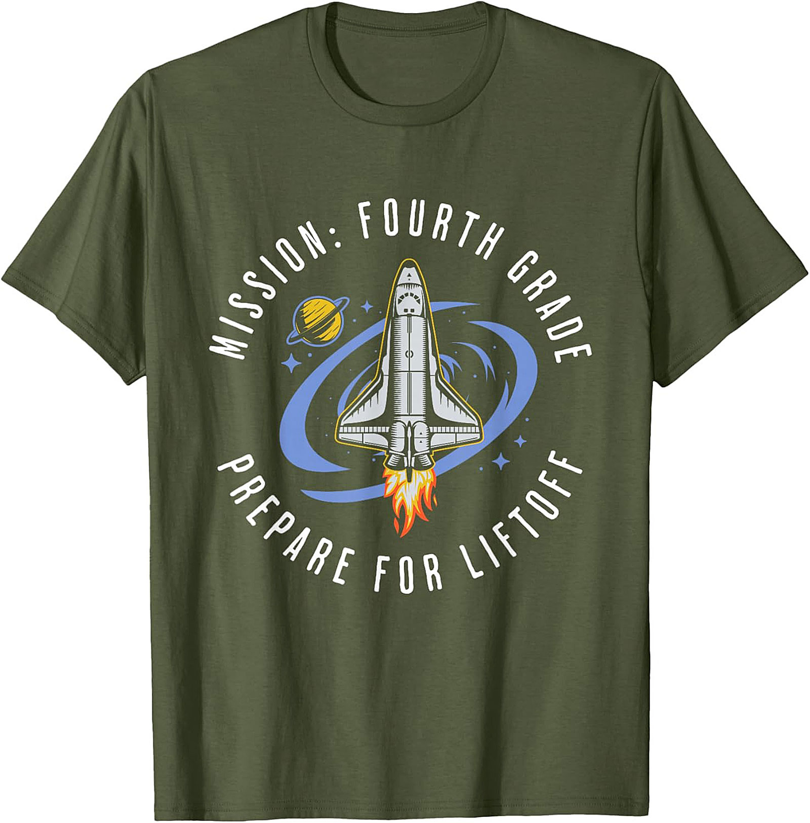 MISSION: FOURTH GRADE PREPARE FOR LIFTOFF GRAPHIC TEE