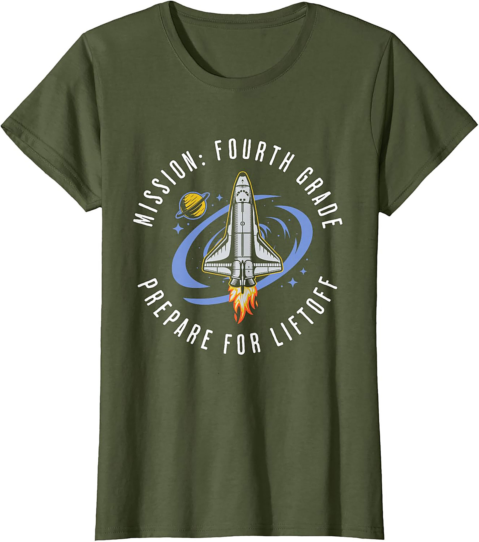 MISSION: FOURTH GRADE PREPARE FOR LIFTOFF GRAPHIC TEE