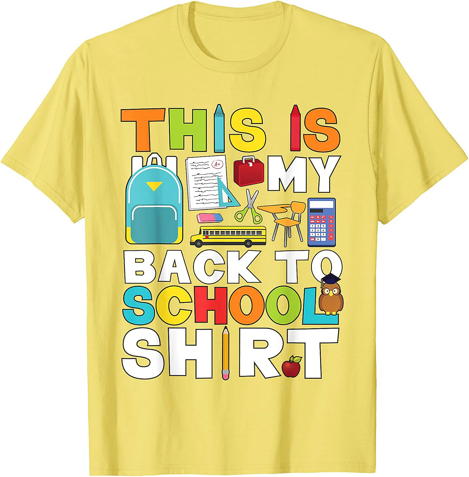 This Is My Back To School Shirt Funny Graphic Tee