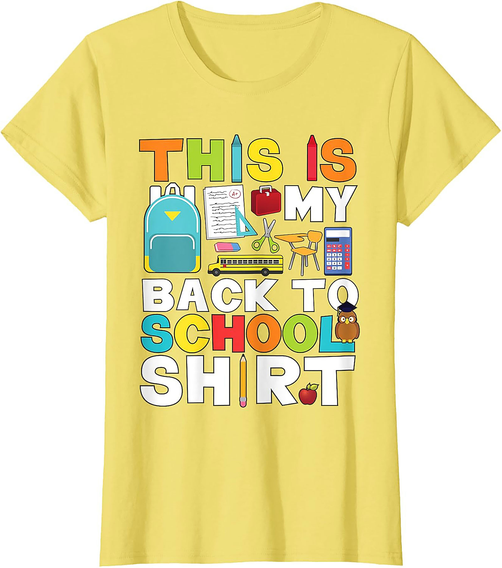 This Is My Back To School Shirt Funny Graphic Tee