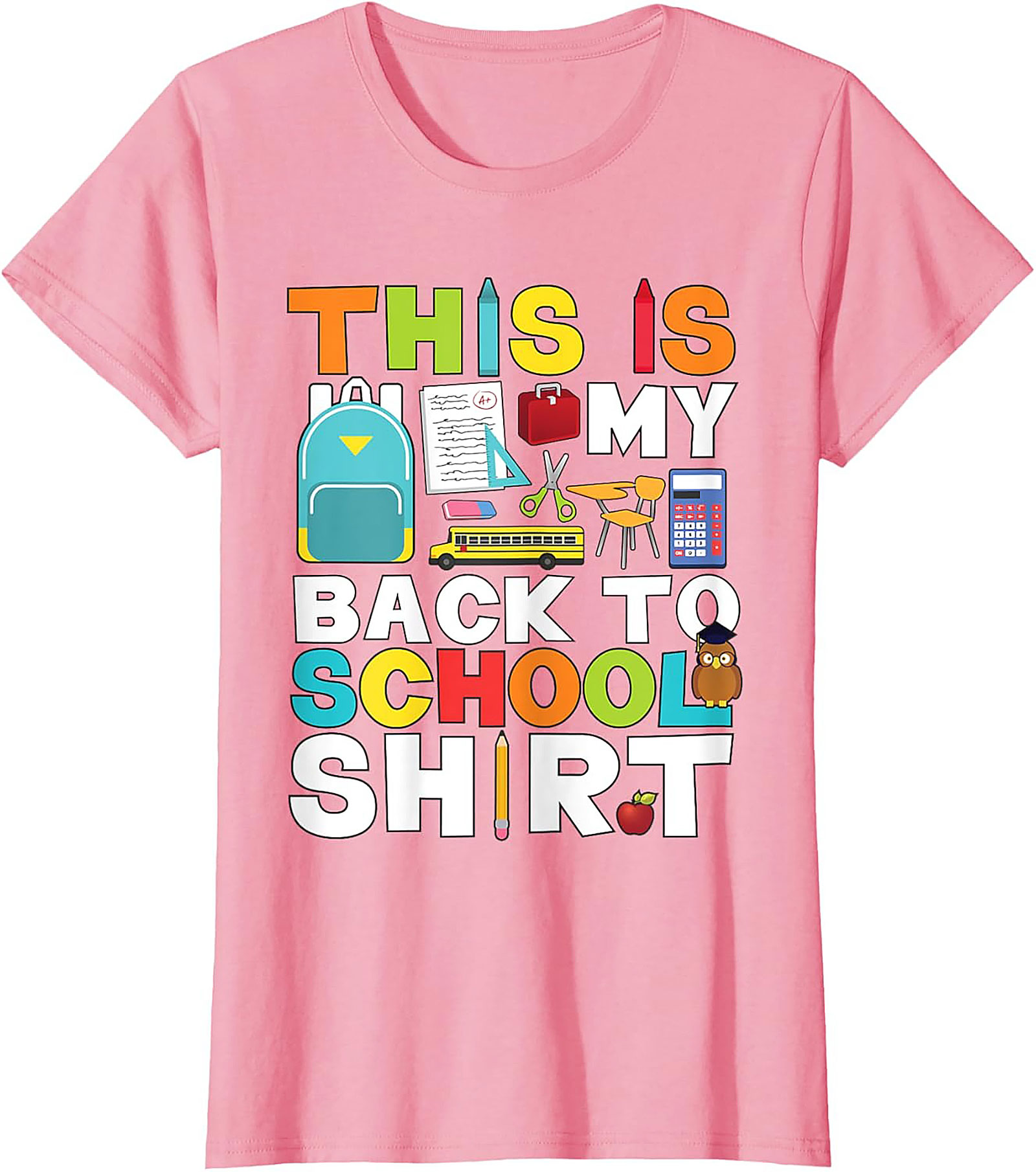 This Is My Back To School Shirt Funny Graphic Tee