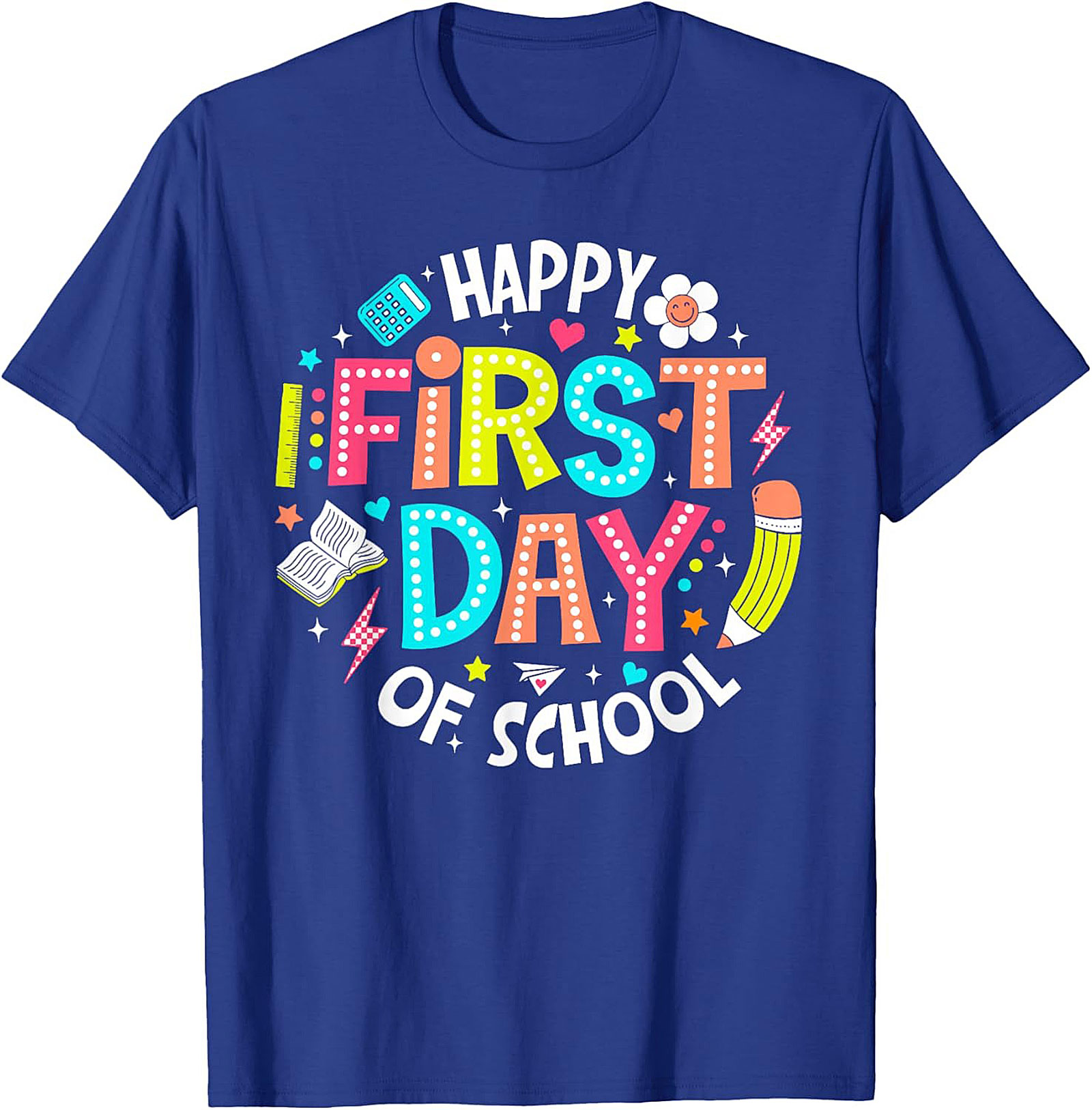 Happy First Day of School T-shirt | Bright Back to School Graphic Tee
